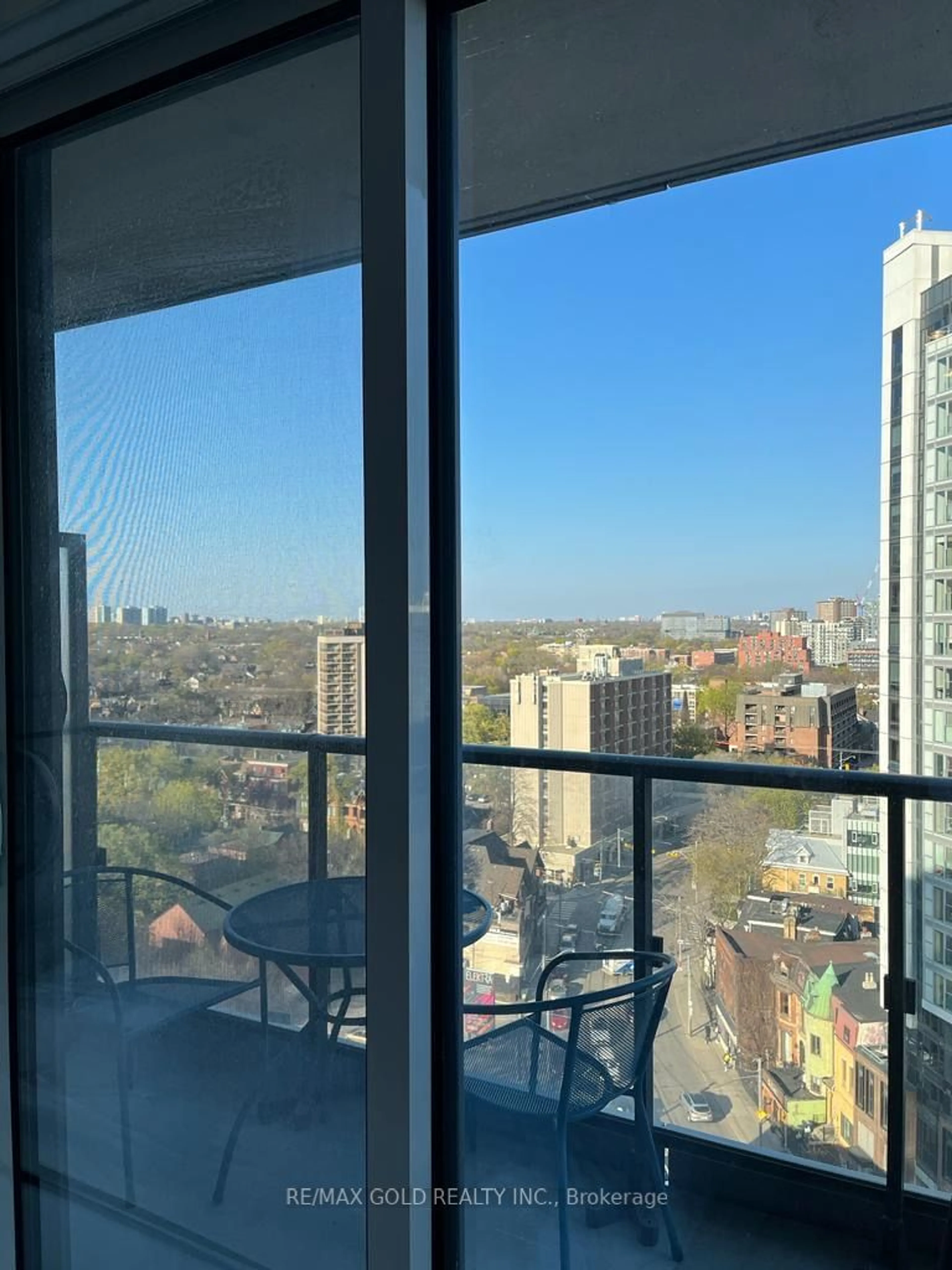 Balcony in the apartment for 251 Jarvis St #1415, Toronto Ontario M5B 0C3