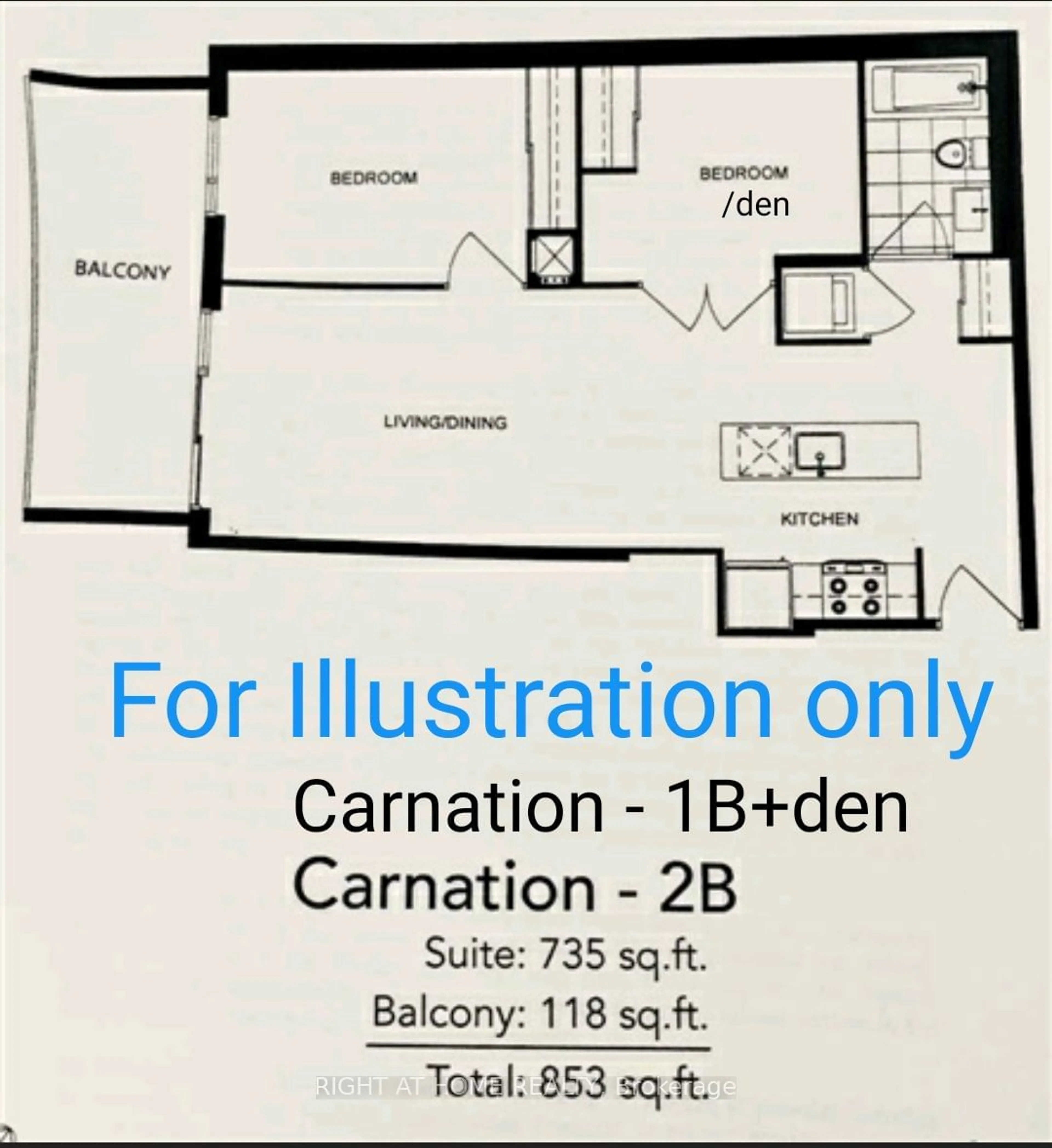 Floor plan for 70 Forest Manor Rd #2907, Toronto Ontario M2J 0A9