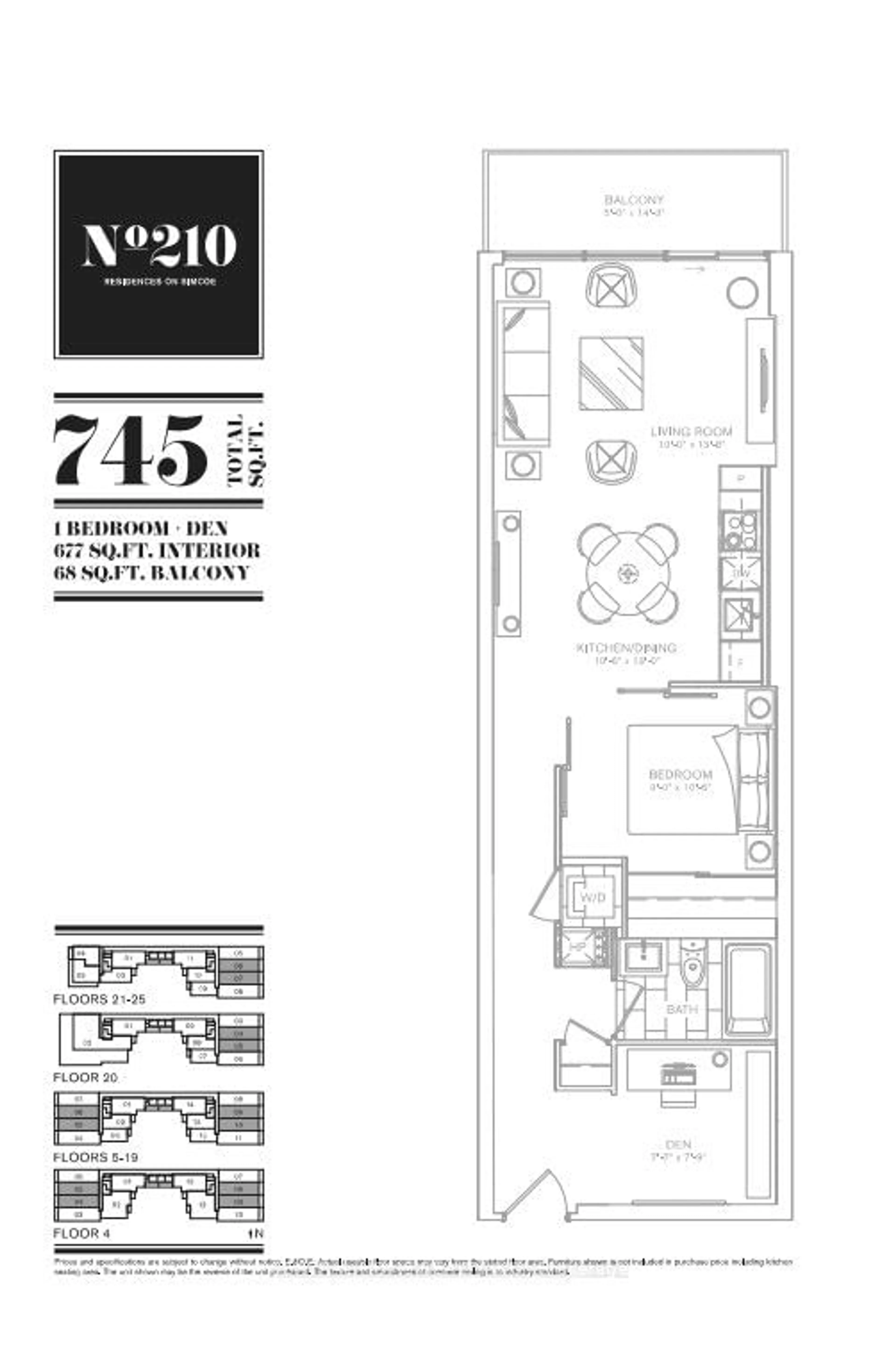 Floor plan for 210 Simcoe St #1409, Toronto Ontario M5T 0A9