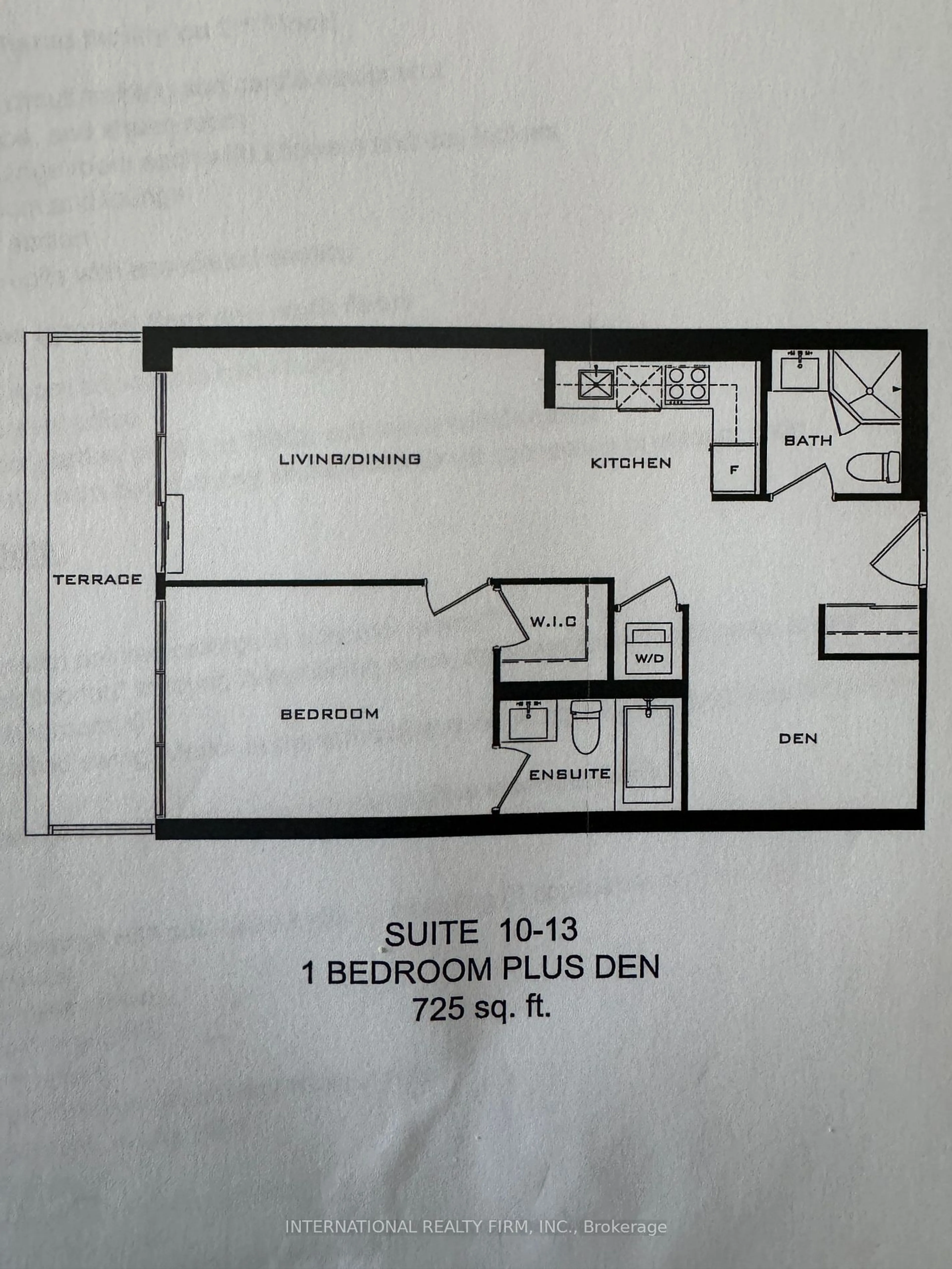 Floor plan for 33 Frederick Todd Way #210, Toronto Ontario M4G 0C9