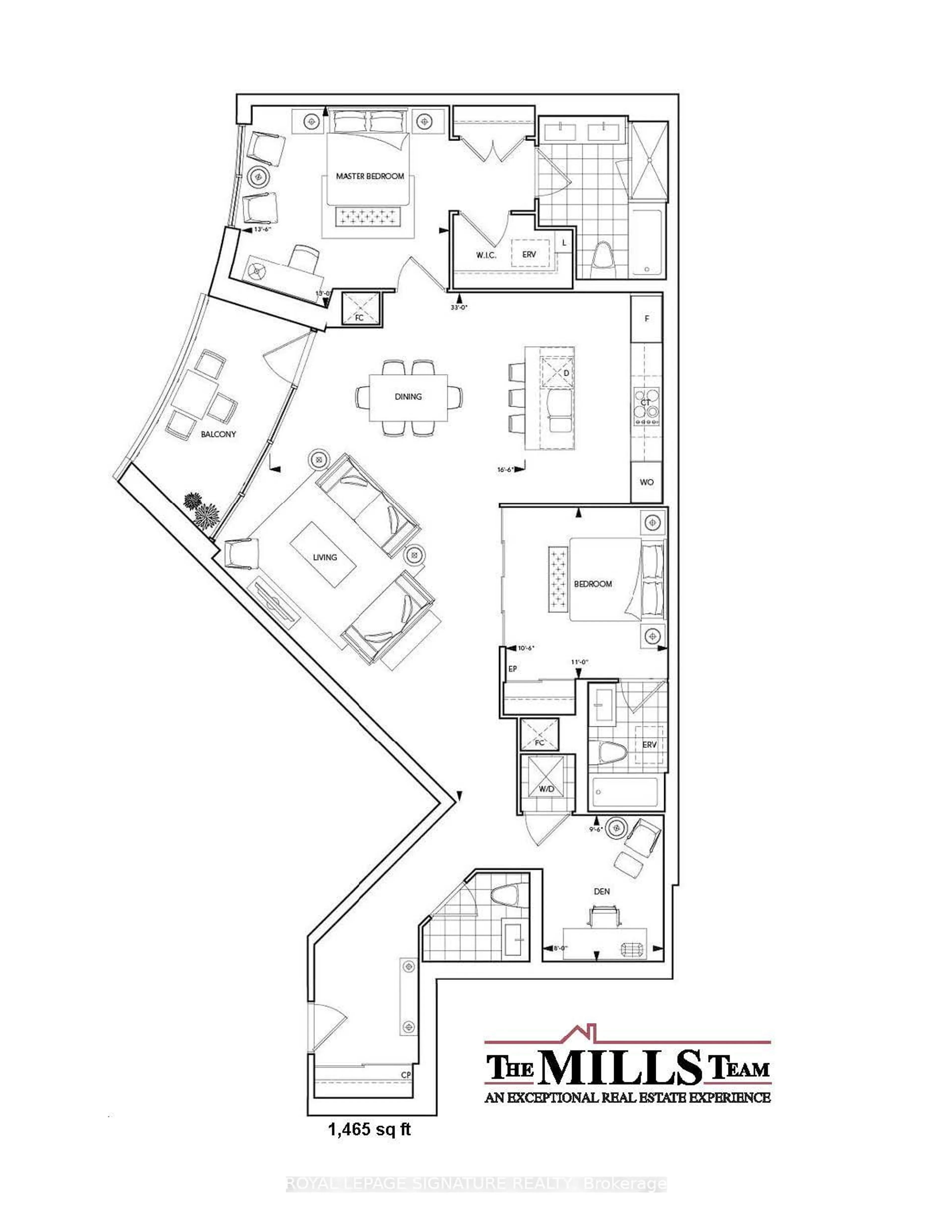 Floor plan for 1 Edgewater Dr #510, Toronto Ontario M5A 0L1