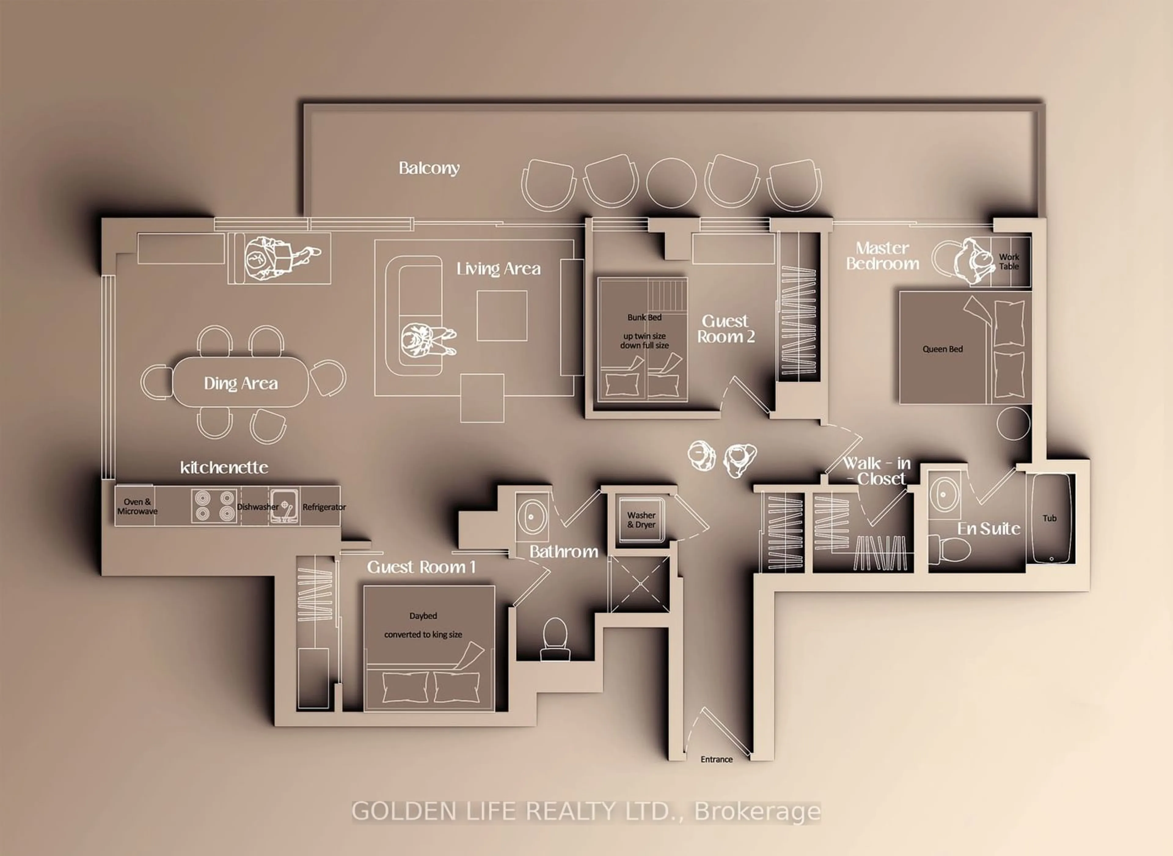 Floor plan for 955 Bay St #4007, Toronto Ontario M5S 0C6