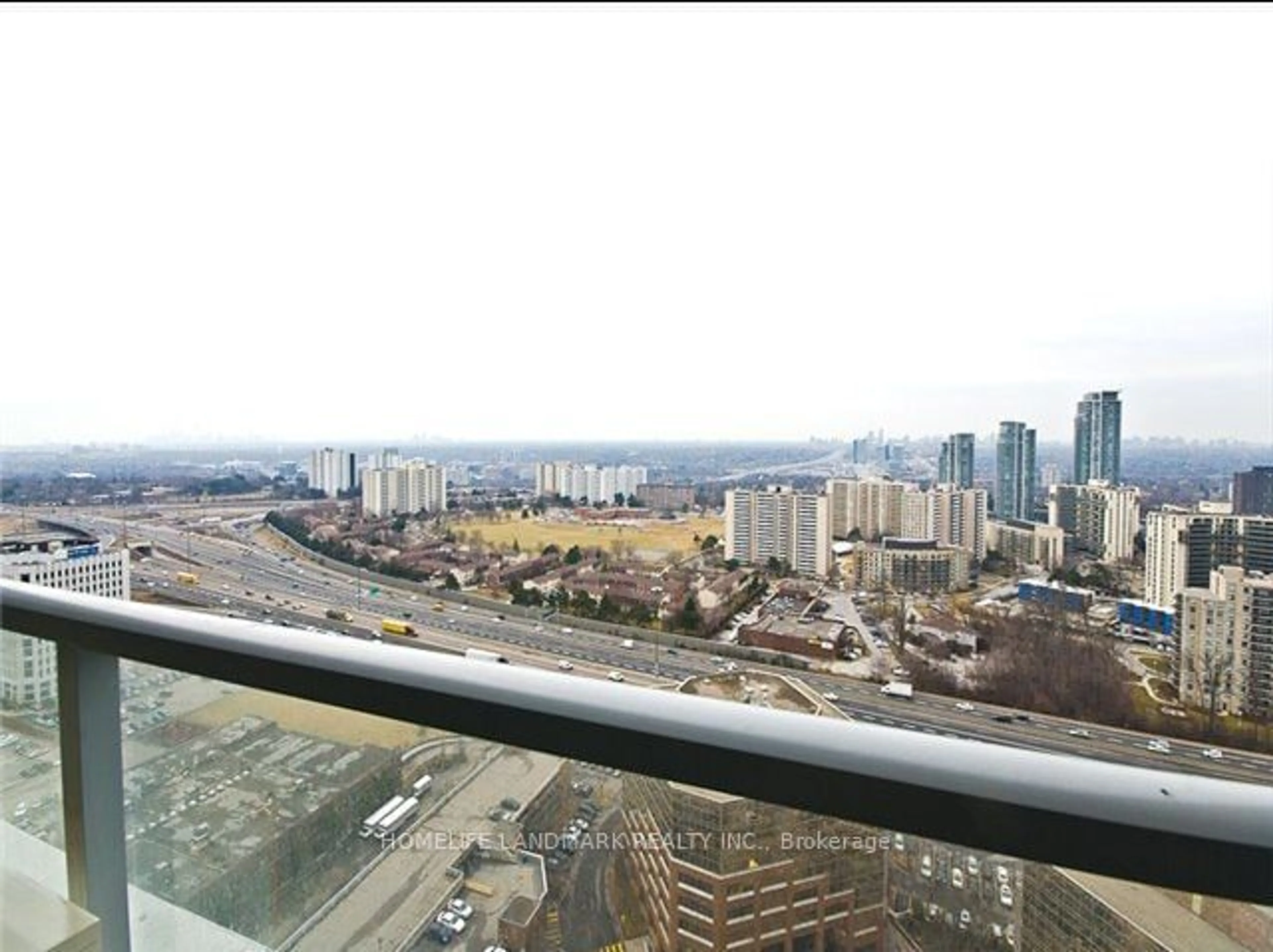 Balcony in the apartment for 275 Yorkland Rd #3001, Toronto Ontario M2J 0A7