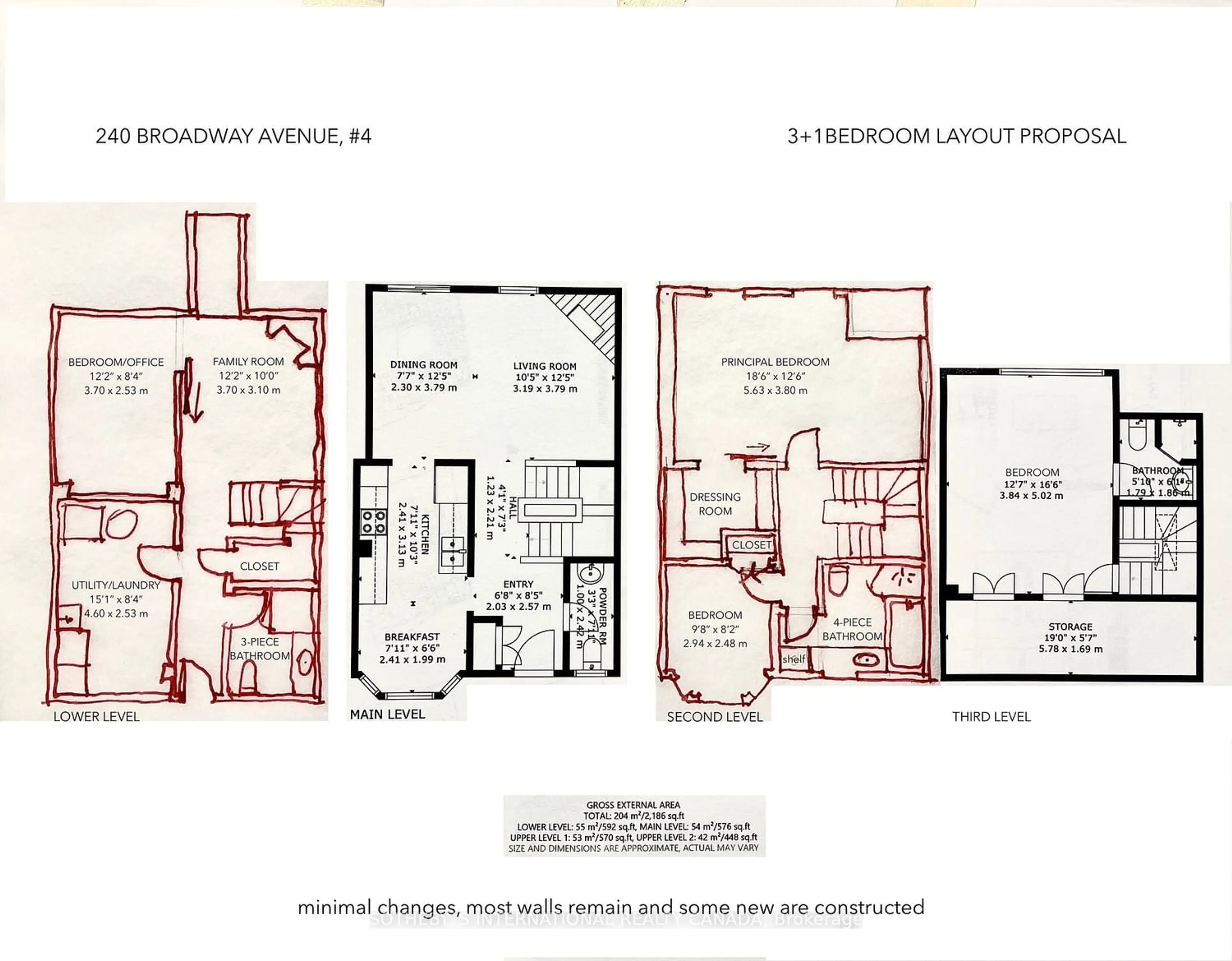 Floor plan for 240 Broadway Ave #4, Toronto Ontario M4P 1V9