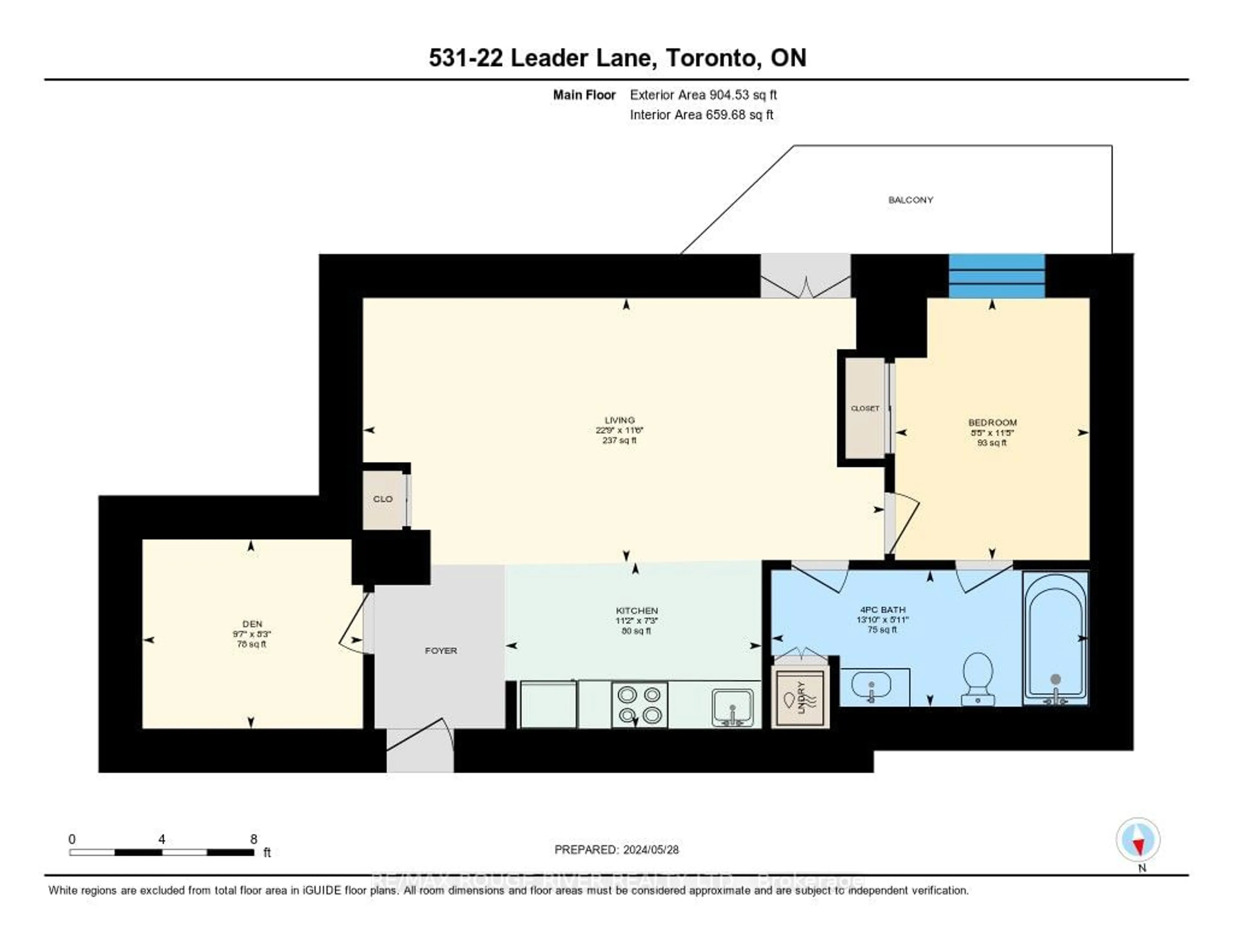 Floor plan for 22 Leader Lane #531, Toronto Ontario M5E 0B2