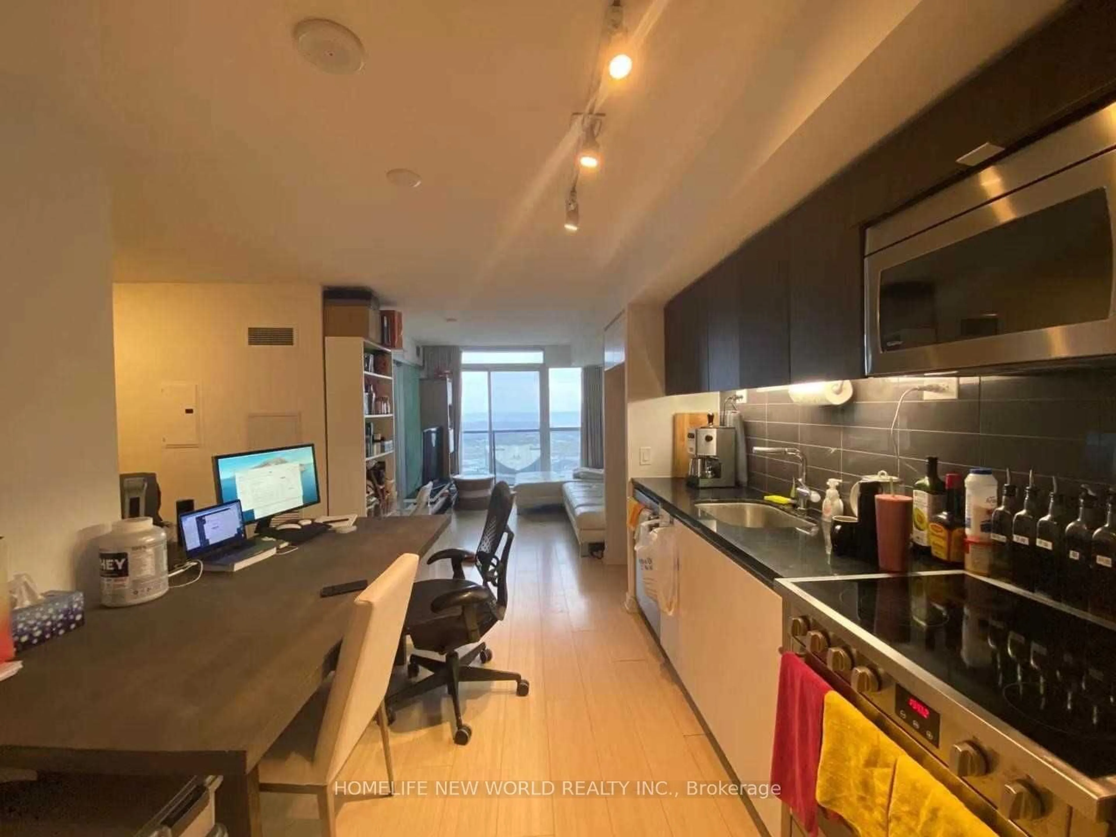 Kitchen, not visible floor, the street view for 85 Queens Wharf Rd #4205, Toronto Ontario M5V 0J9