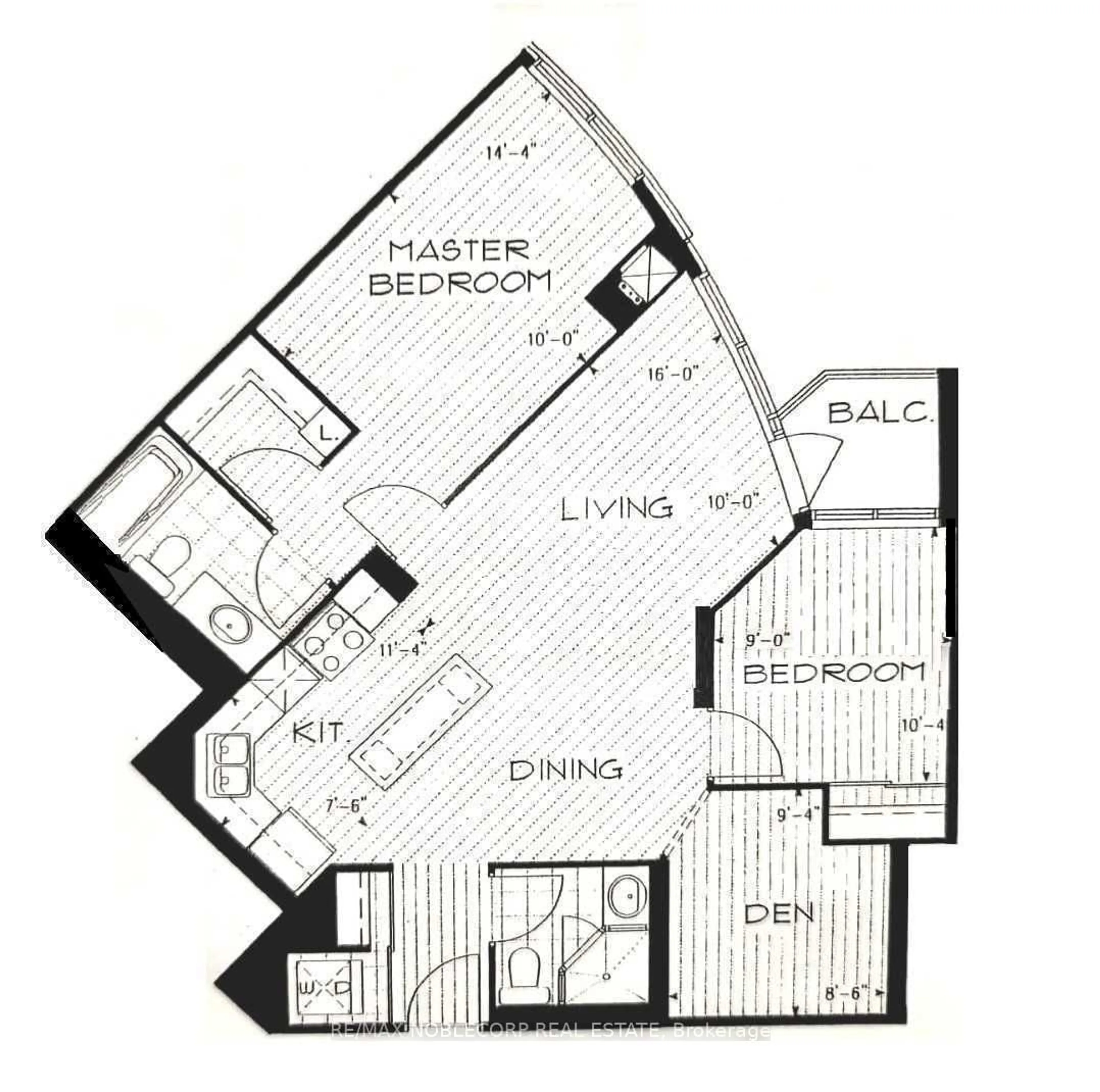 Floor plan for 20 Blue Jays Way #601, Toronto Ontario M5V 3W6