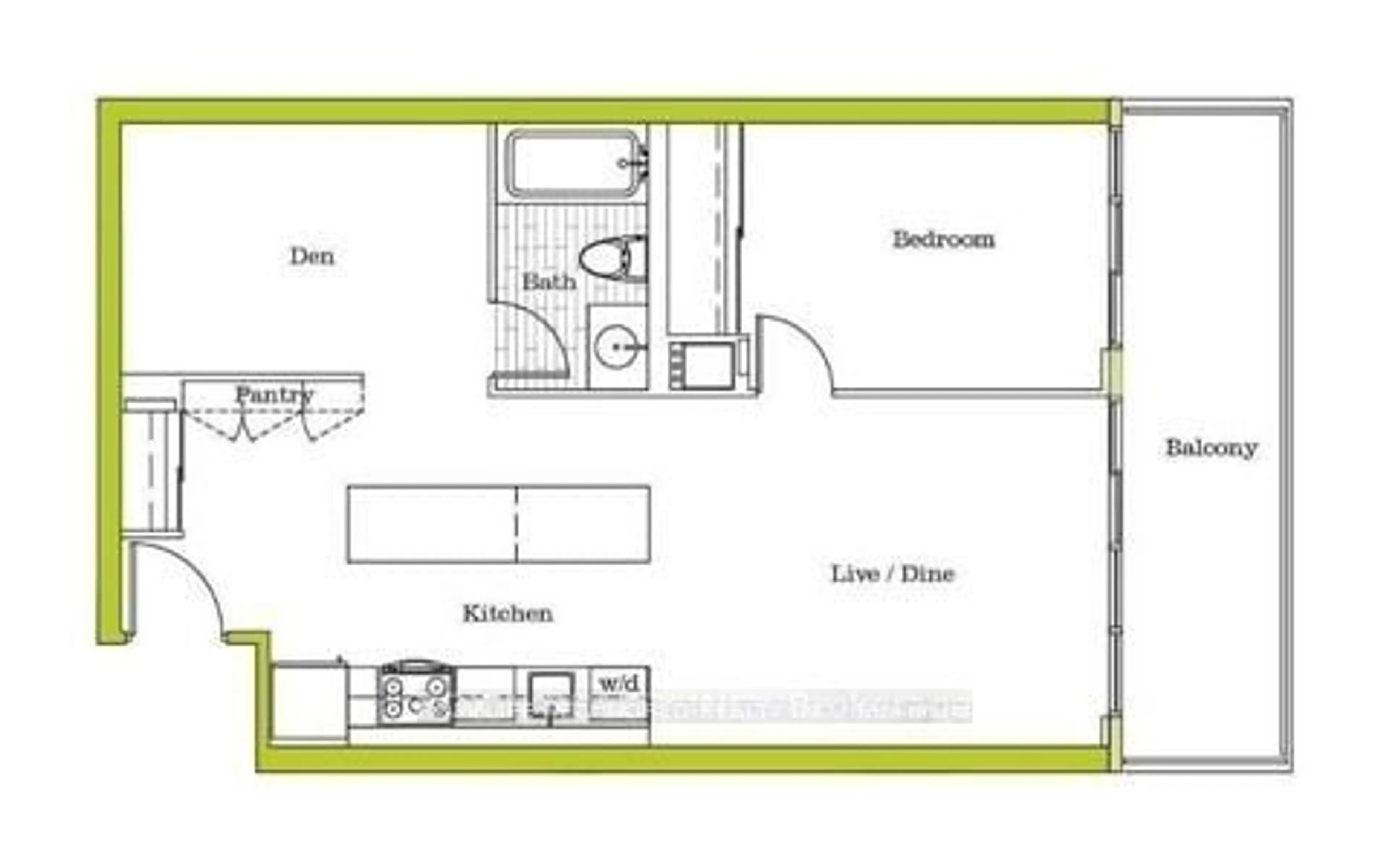 Floor plan for 33 Singer Crt #3115, Toronto Ontario M2K 0B4