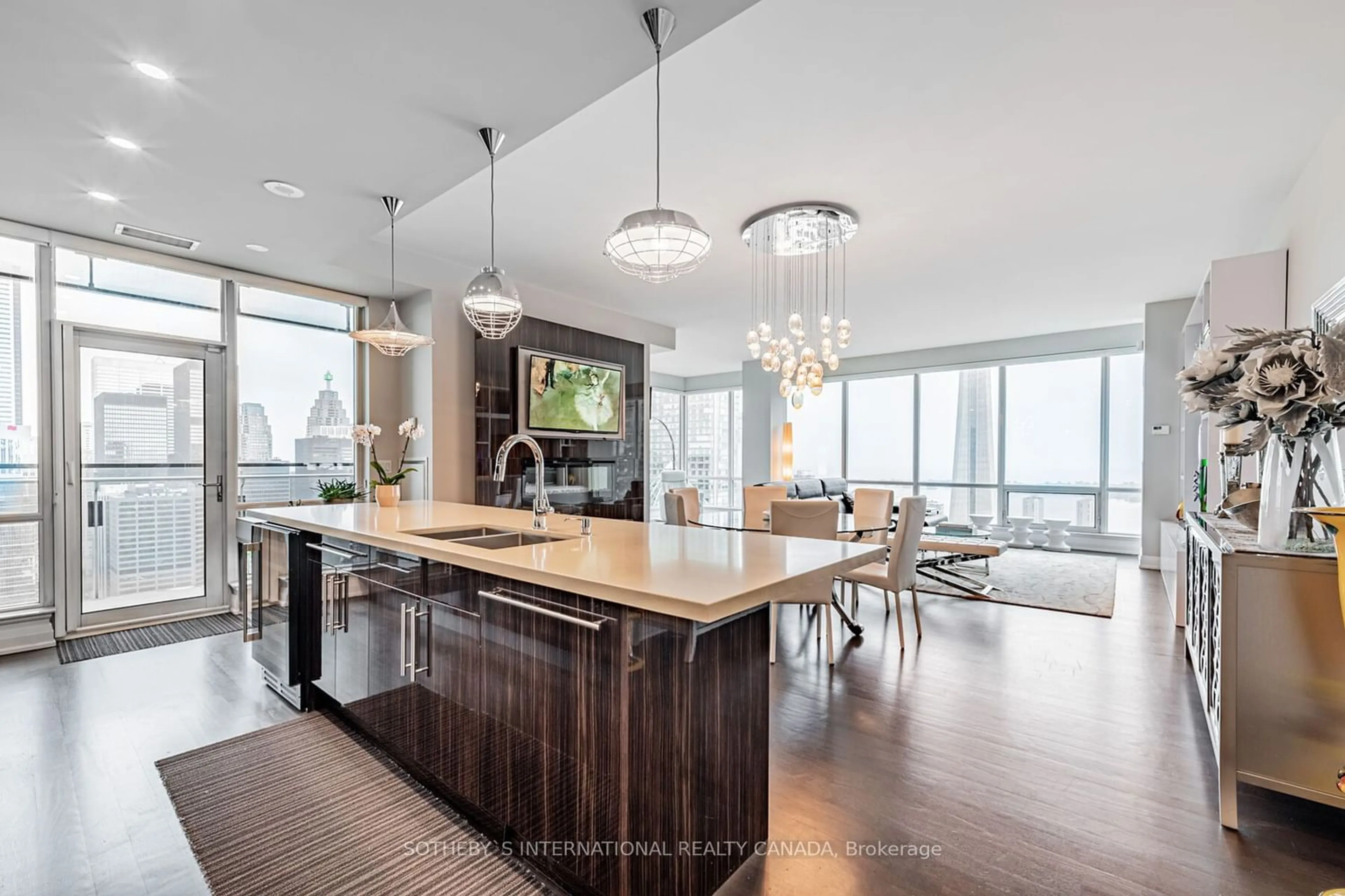 Contemporary kitchen for 80 John St #4207, Toronto Ontario M5V 3X4