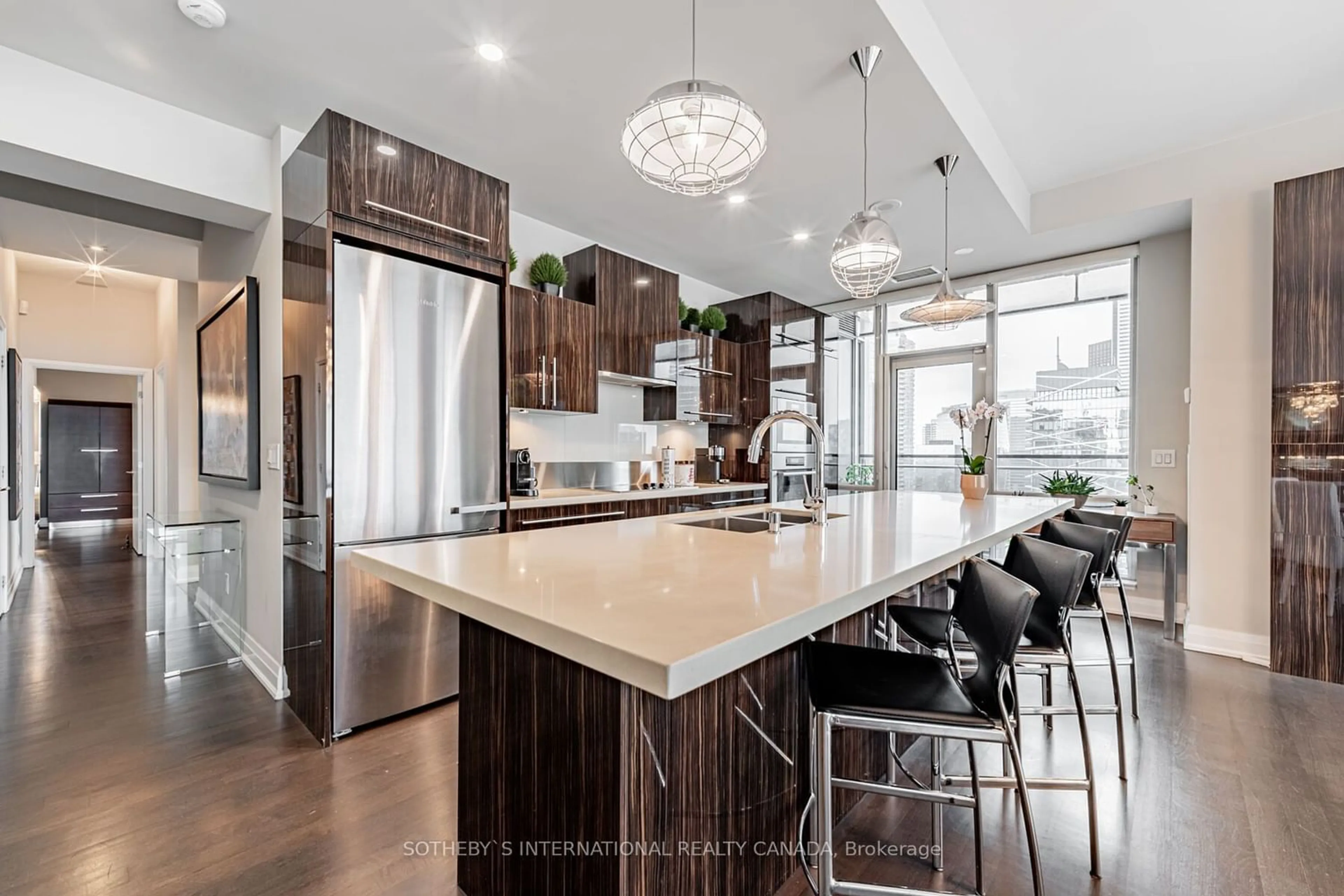 Contemporary kitchen for 80 John St #4207, Toronto Ontario M5V 3X4