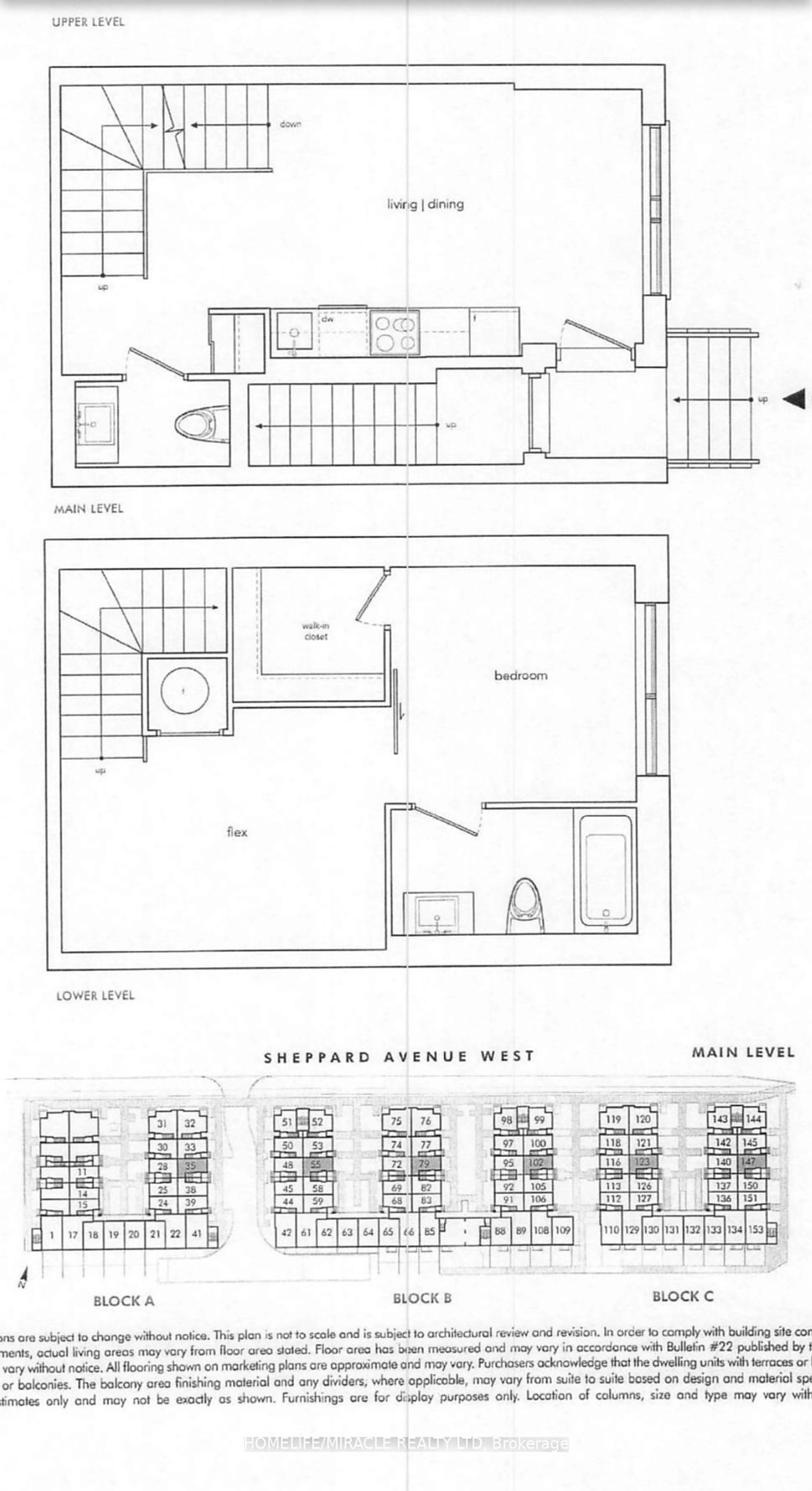 Floor plan for 861 Sheppard Ave #61, Toronto Ontario M3H 0E9