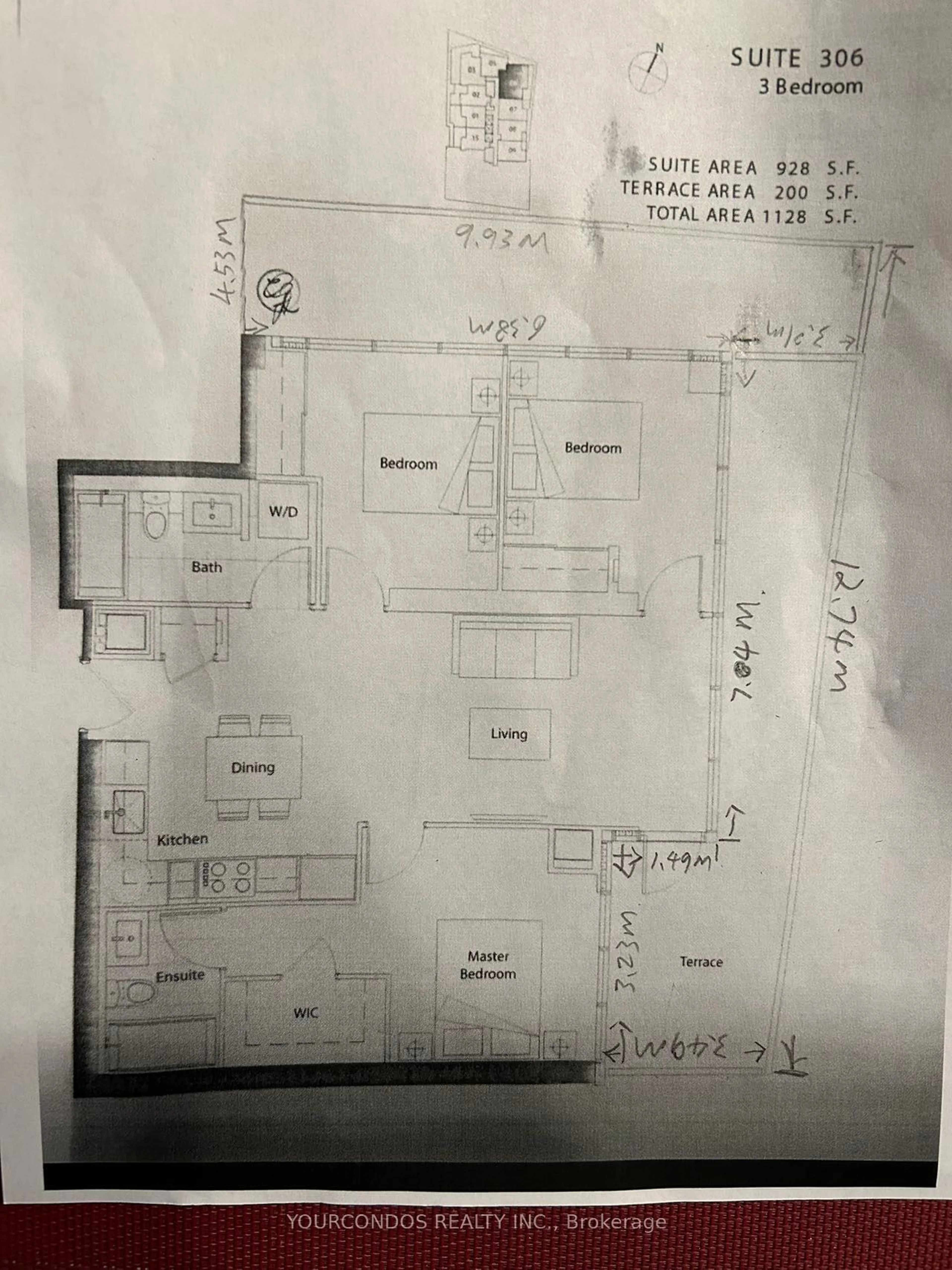Floor plan for 80 Queens Wharf Rd #306, Toronto Ontario M5V 0J3