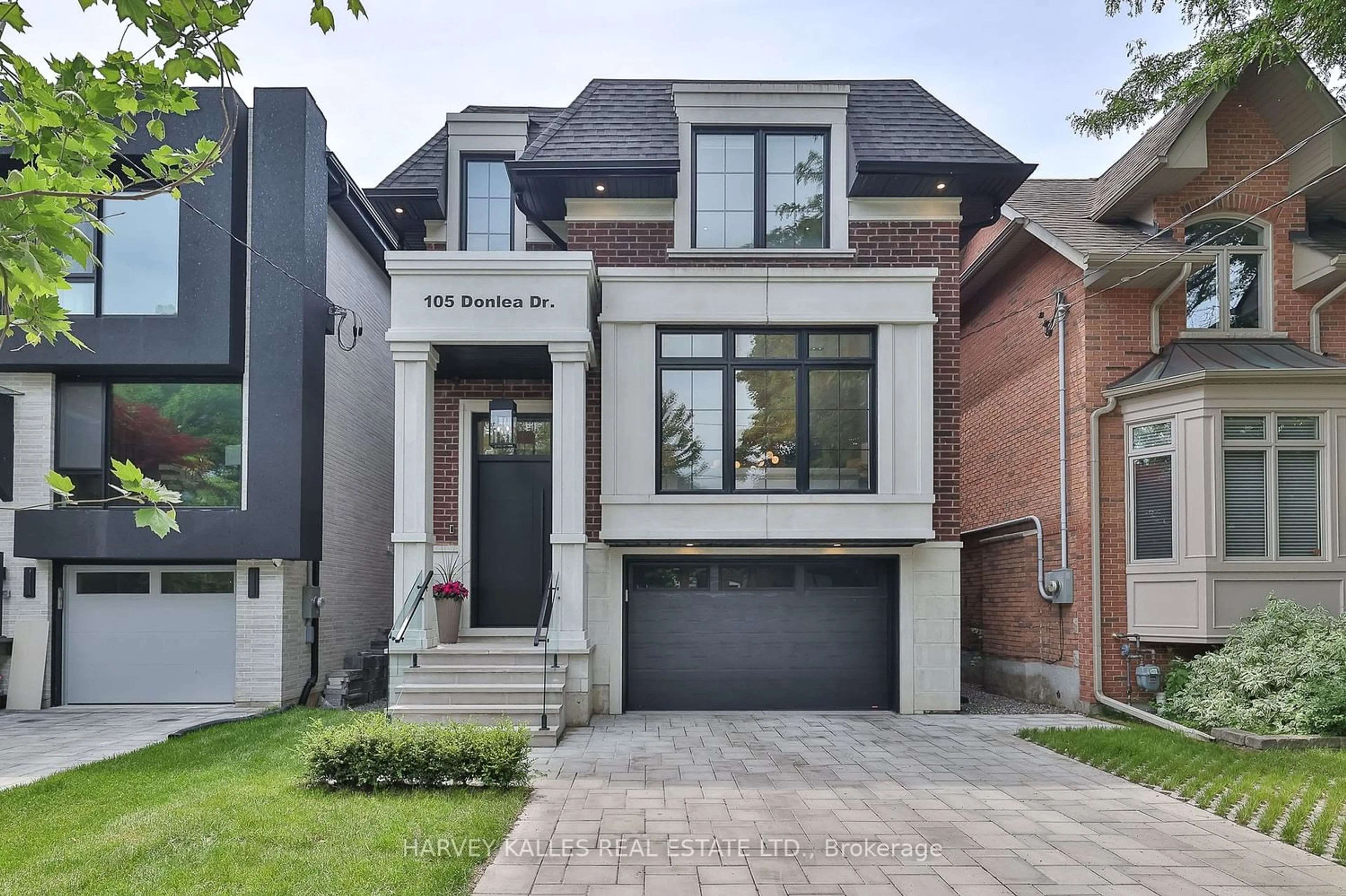 Home with brick exterior material for 105 Donlea Dr, Toronto Ontario M4G 2M6