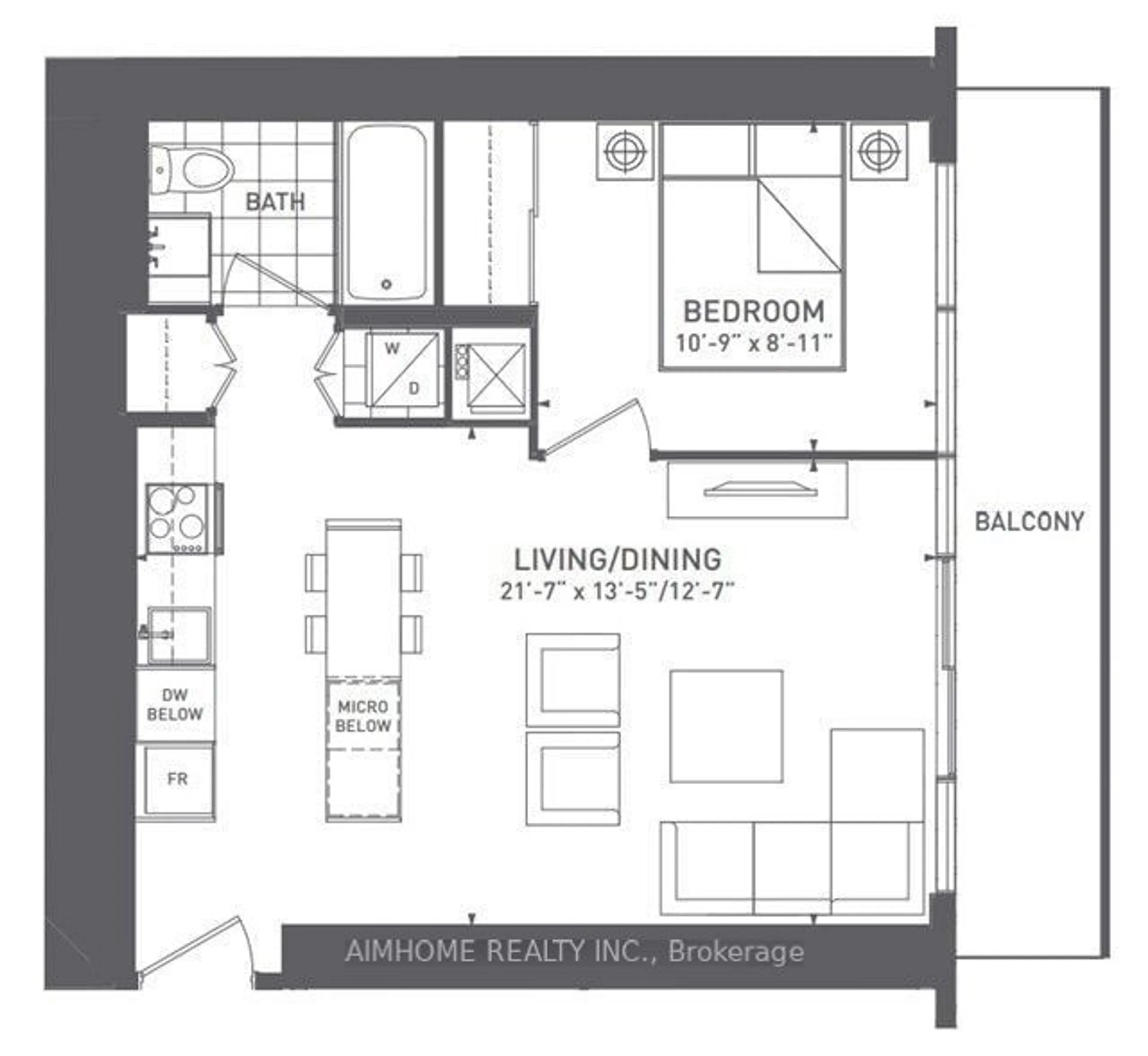 Floor plan for 88 Harbour St #3306, Toronto Ontario M5J 1B7