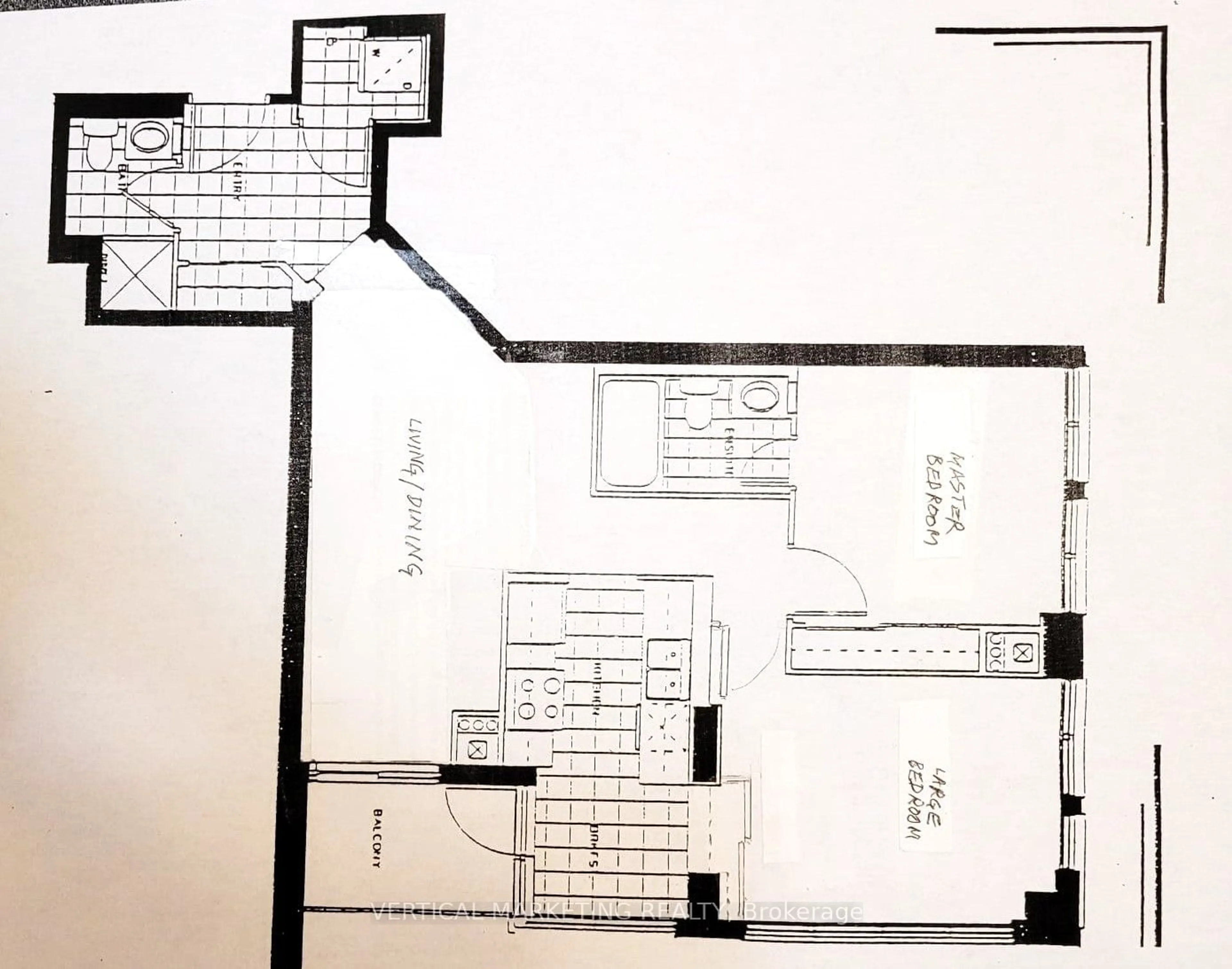 Floor plan for 3 Rean Dr #1205, Toronto Ontario M2K 3C2