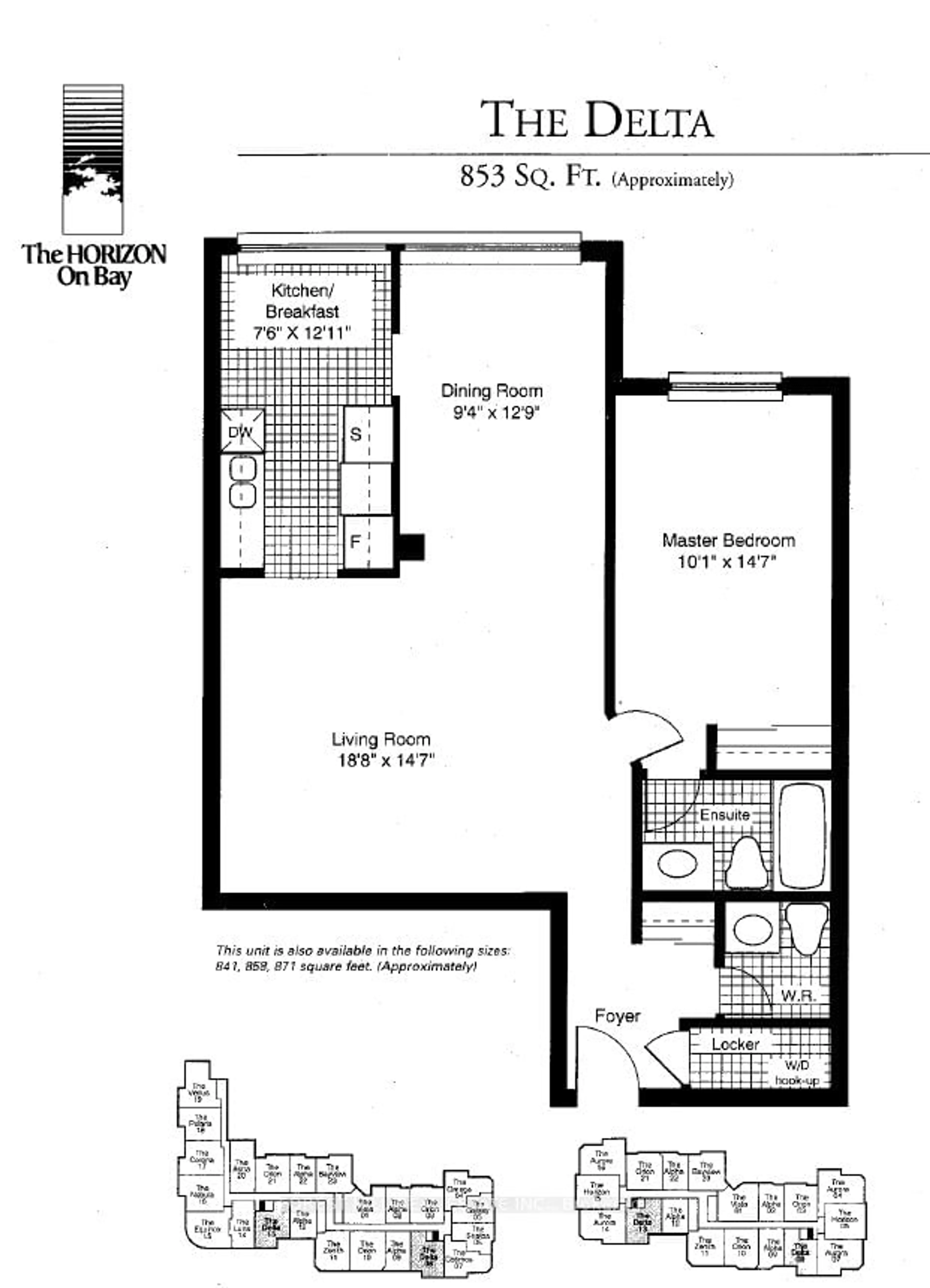 Floor plan for 633 Bay St #313, Toronto Ontario M5G 2G4