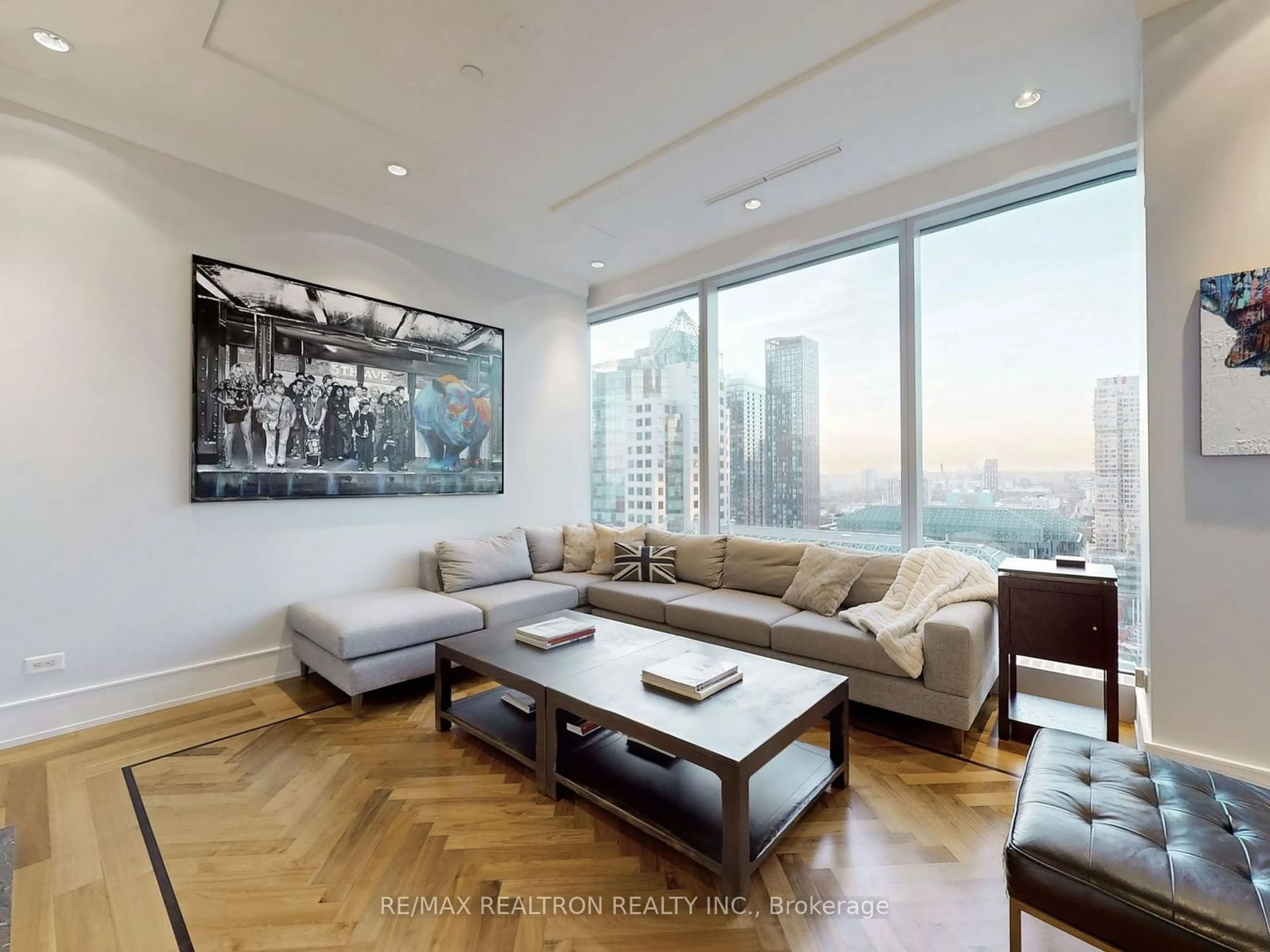 Living room for 183 Wellington St #2302, Toronto Ontario M5V 0A1