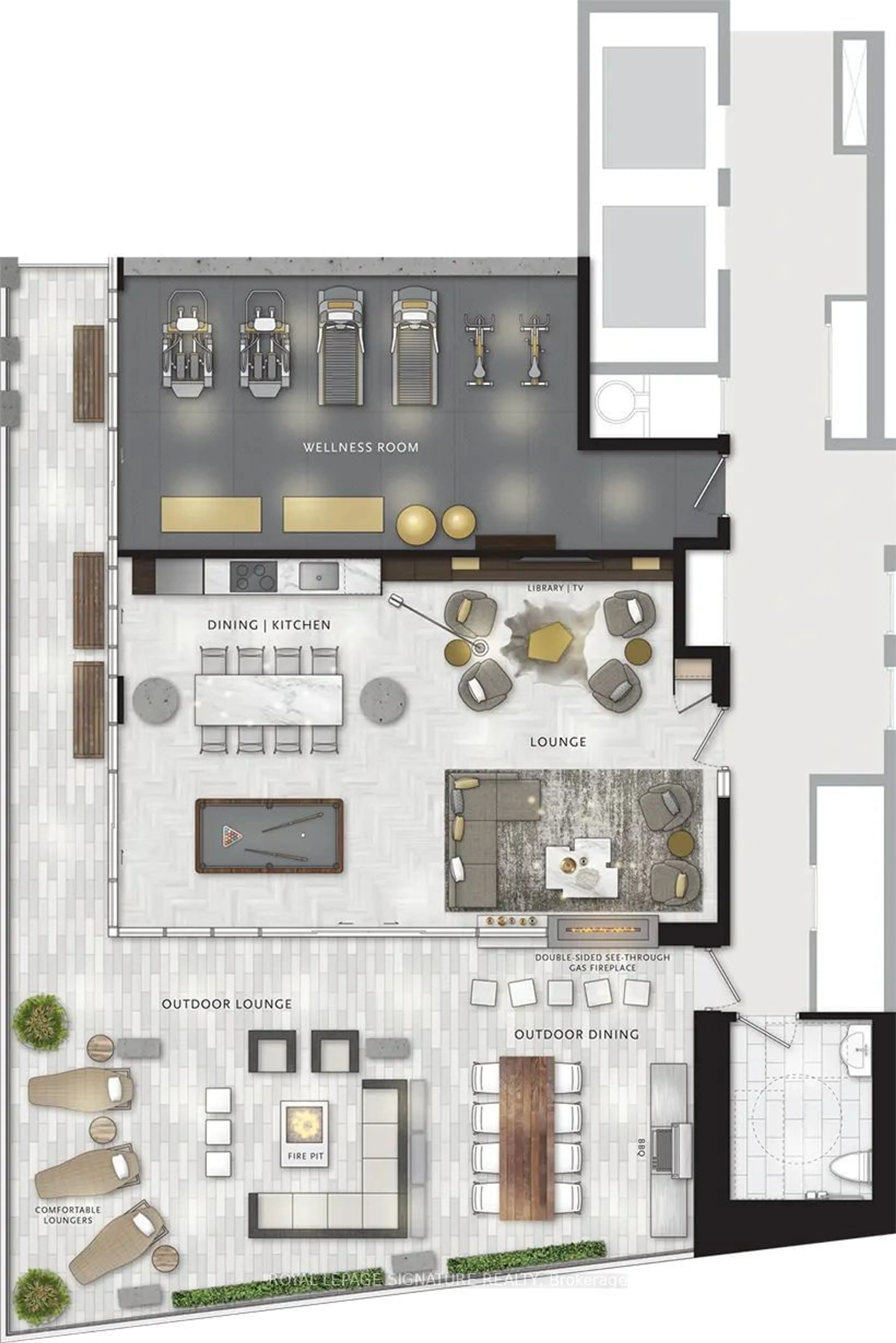 Floor plan for 1 Hillsdale Ave #LPH1104, Toronto Ontario M4S 1T4