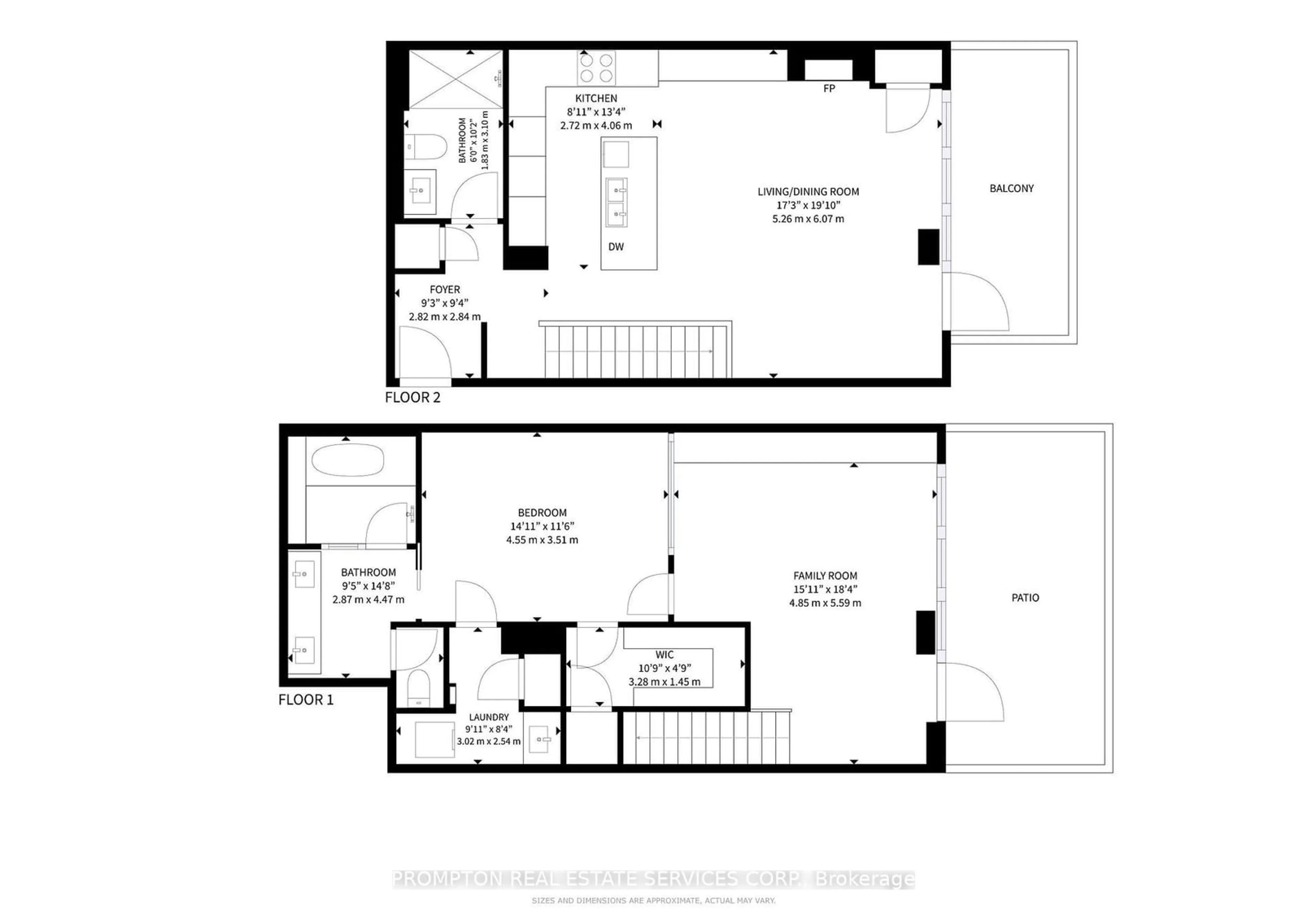 Floor plan for 36 Hazelton Ave #3E, Toronto Ontario M5R 2E2
