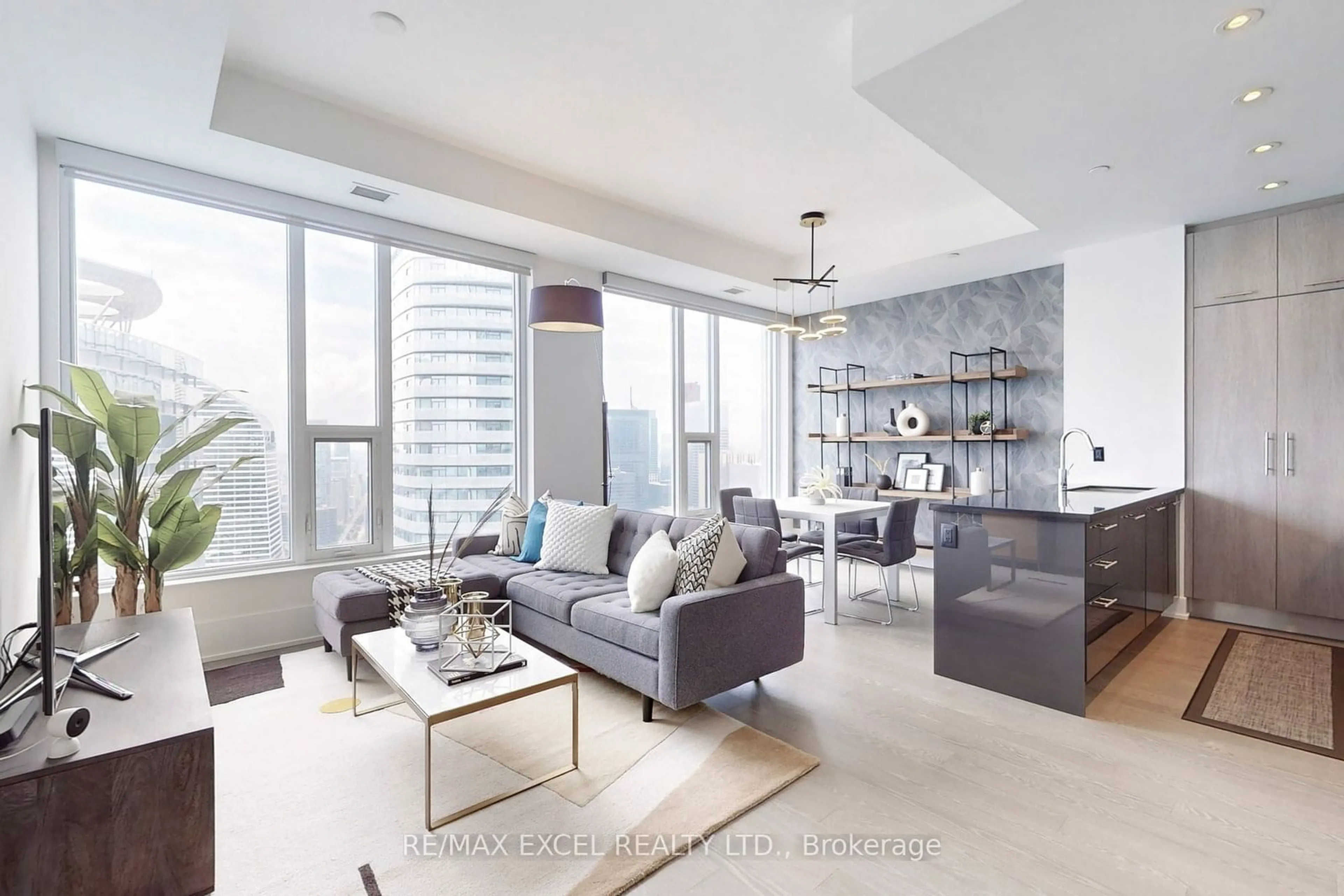 Living room for 10 York St #6312, Toronto Ontario M5J 0E1