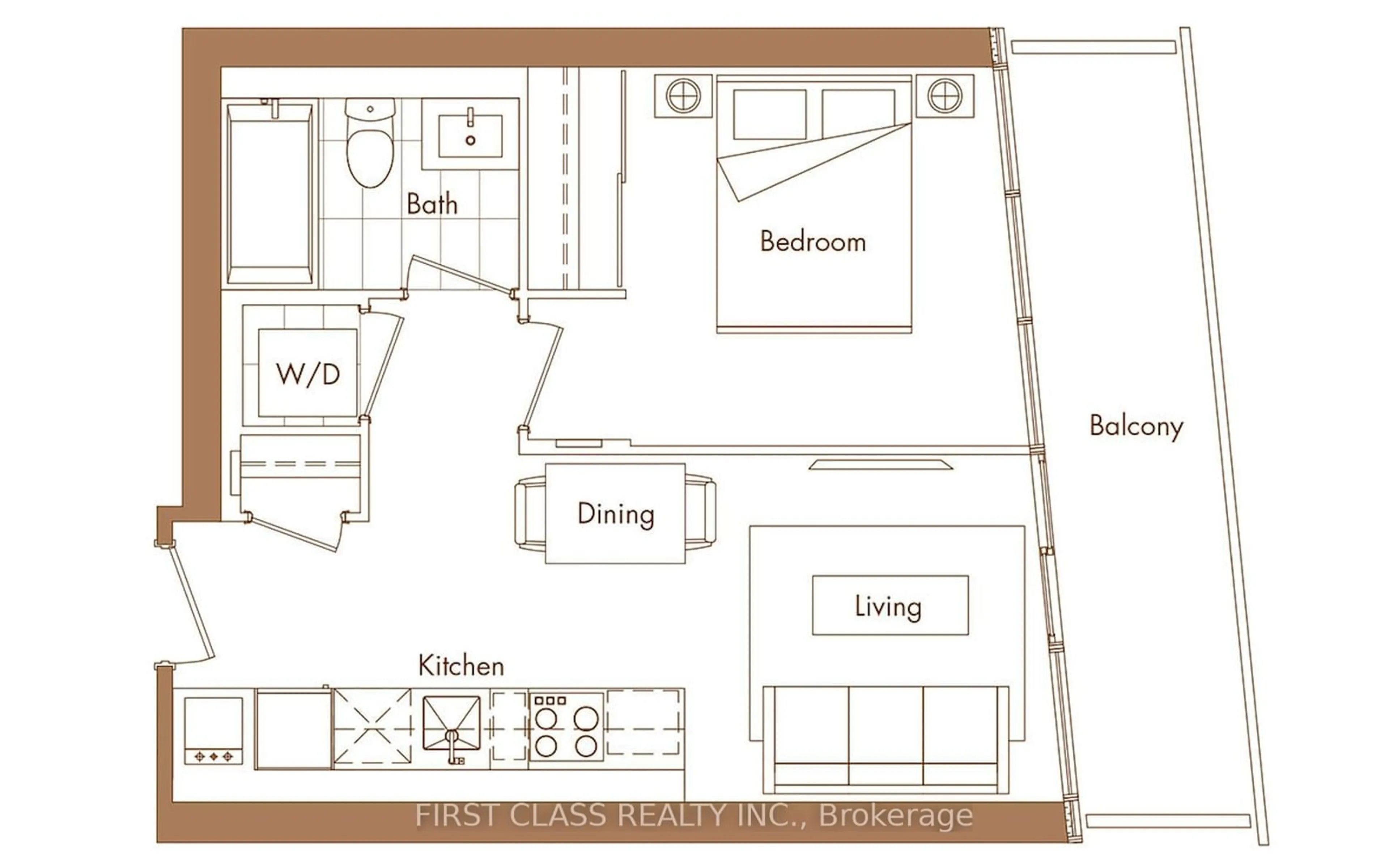 Floor plan for 115 MCMAHON Dr #1608, Toronto Ontario M2K 0E3