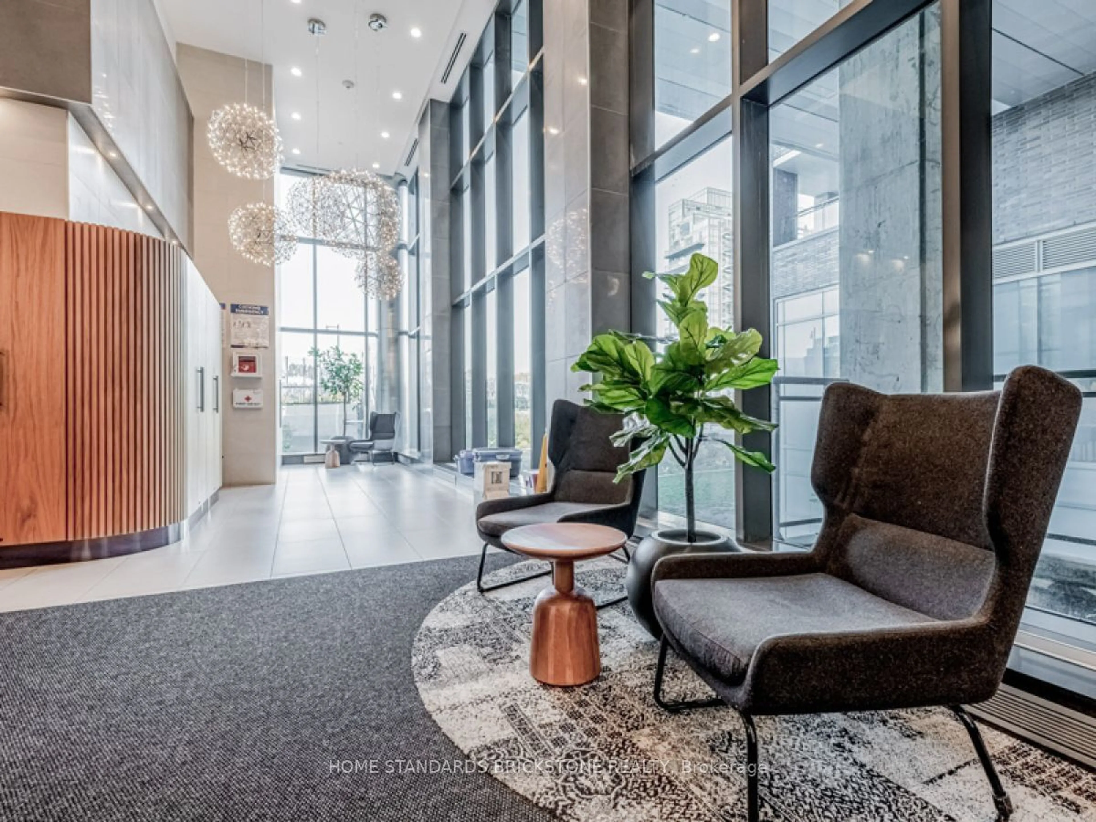 Indoor lobby for 20 Minowan Miikan Lane #1510, Toronto Ontario M6J 0E5