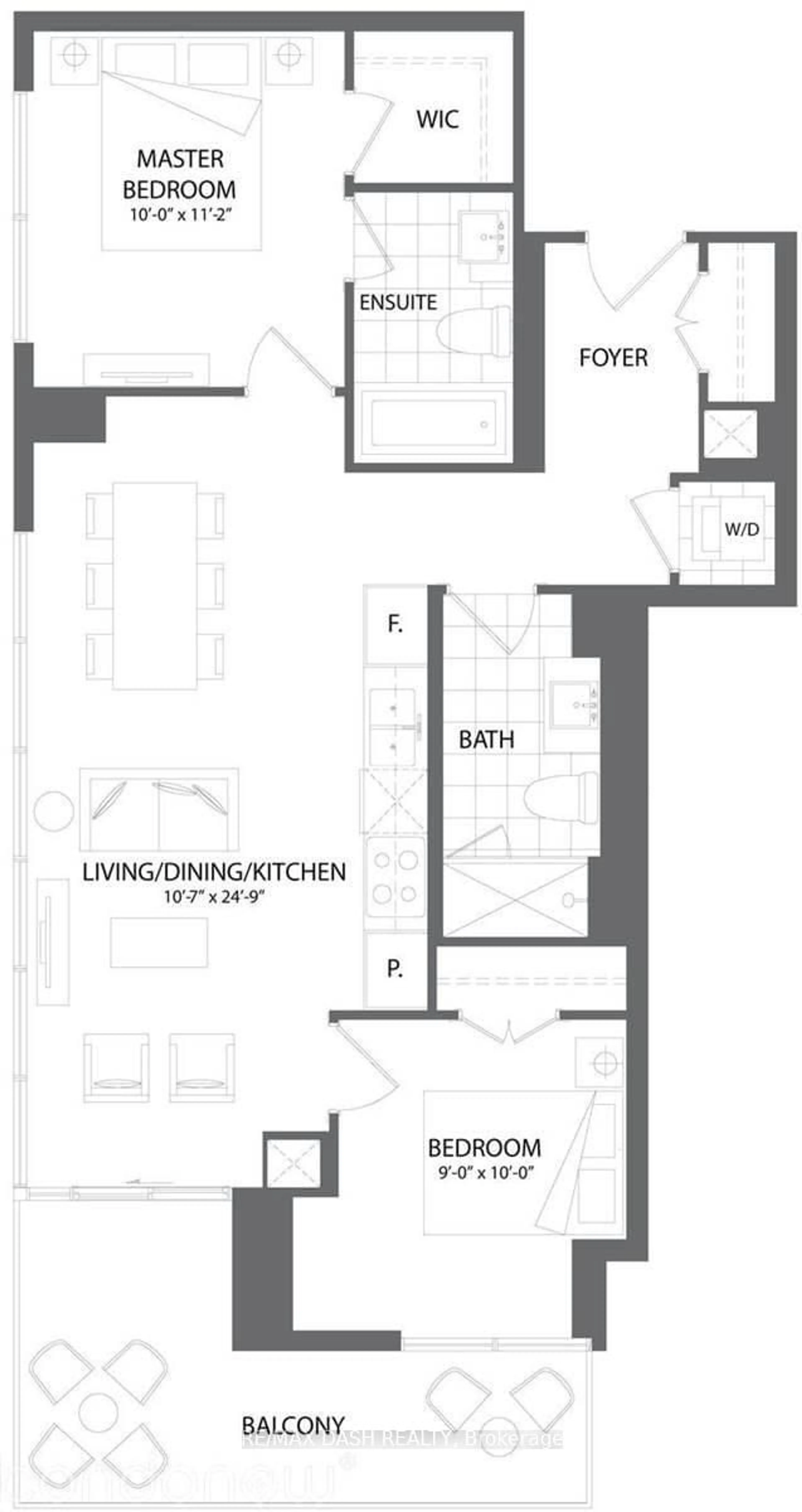 Floor plan for 170 Avenue Rd #1704, Toronto Ontario M5R 0A4