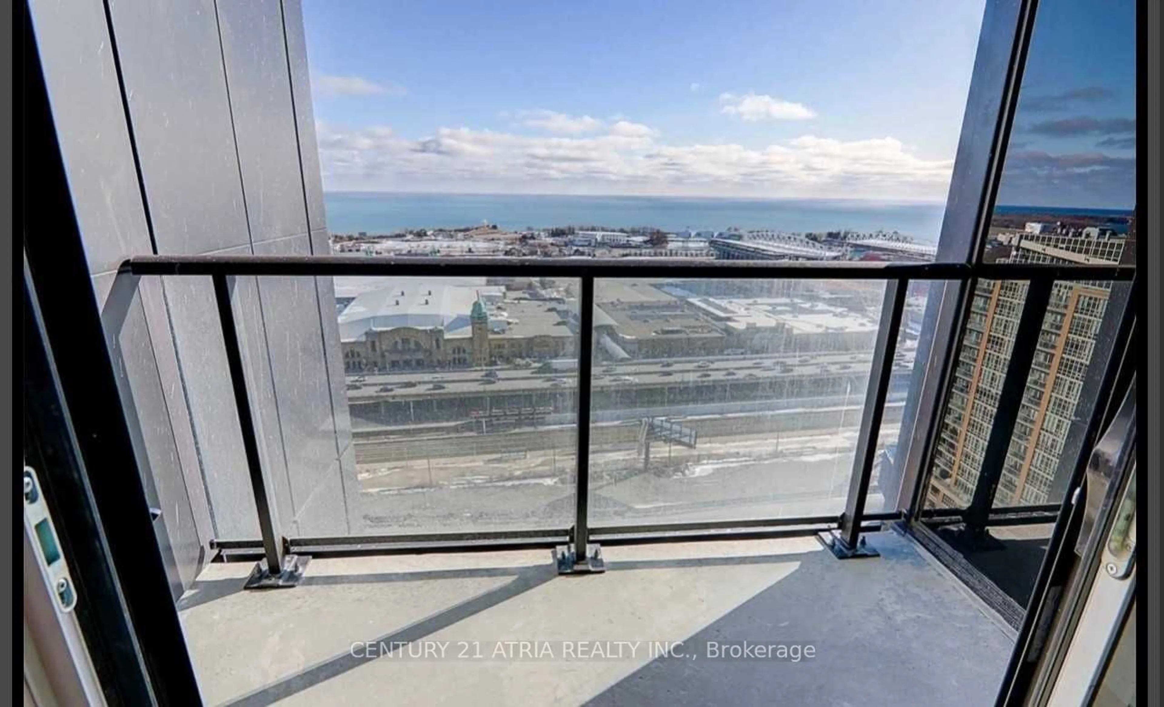 Balcony in the apartment for 135 East Liberty St #1803, Toronto Ontario M6K 3P6