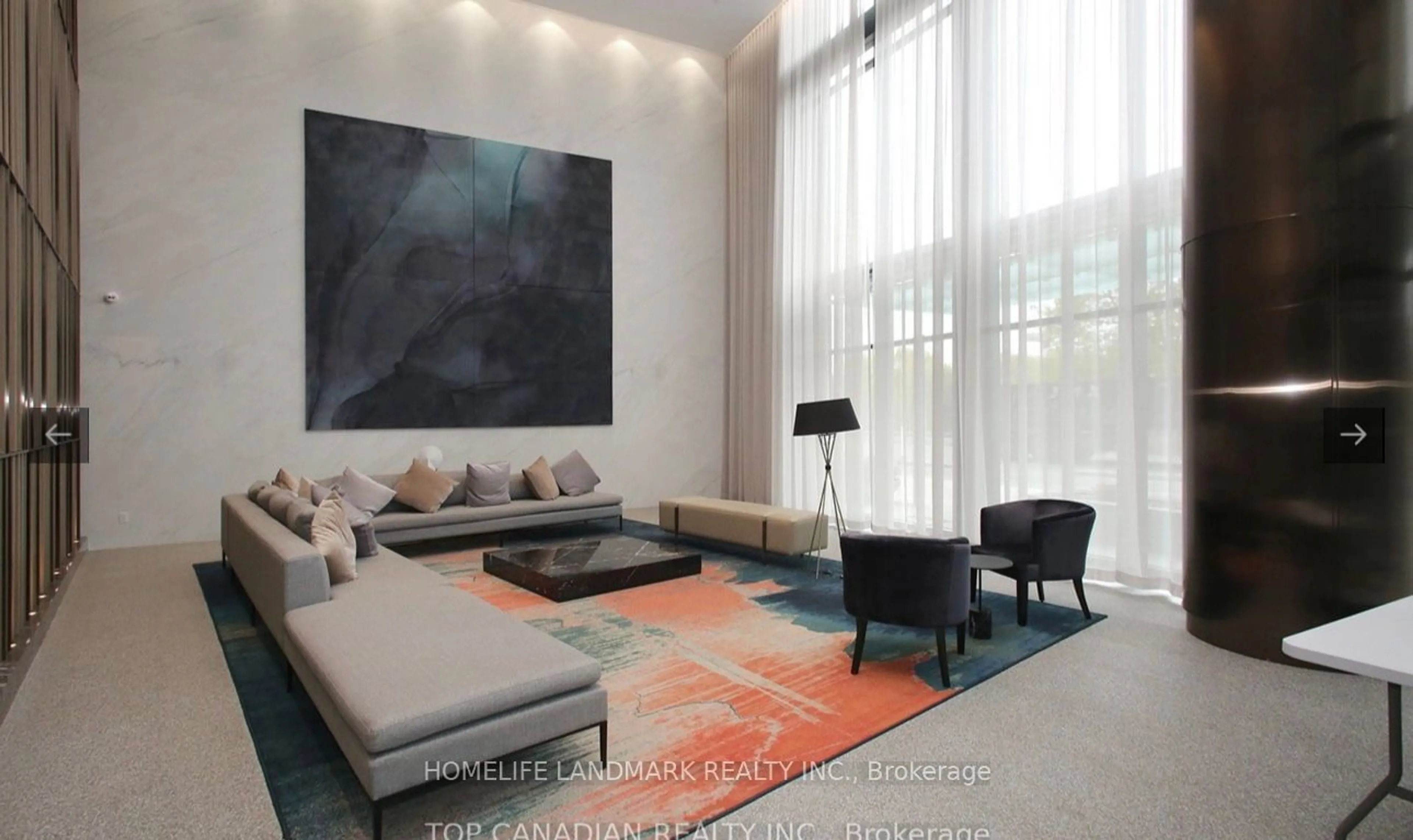 Living room for 585 BLOOR St #3522, Toronto Ontario M4W 0B3