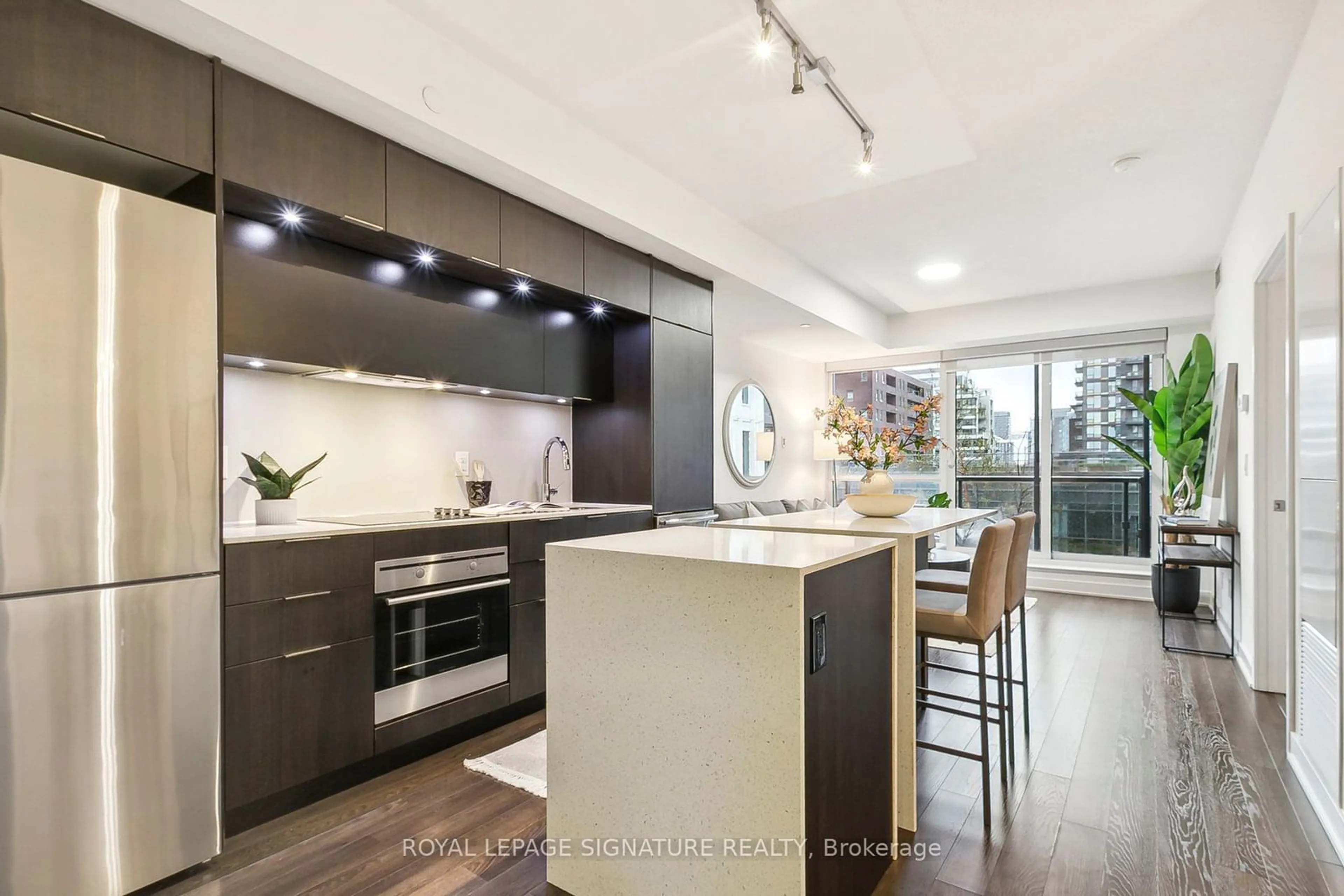 Contemporary kitchen for 170 Sumach St #510, Toronto Ontario M5A 3K2