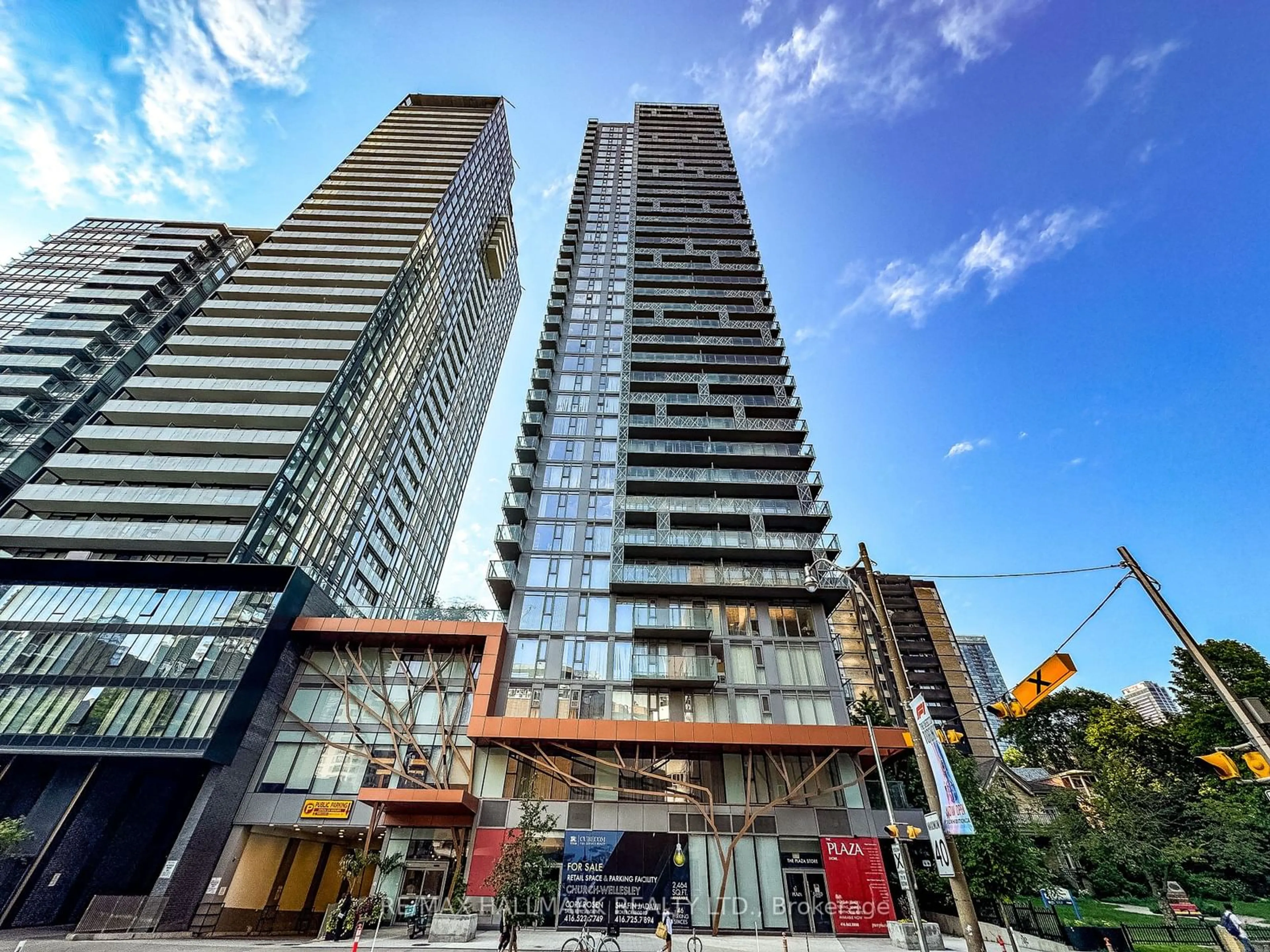 A pic from exterior of the house or condo for 50 Wellesley St #3811, Toronto Ontario M4Y 0C8