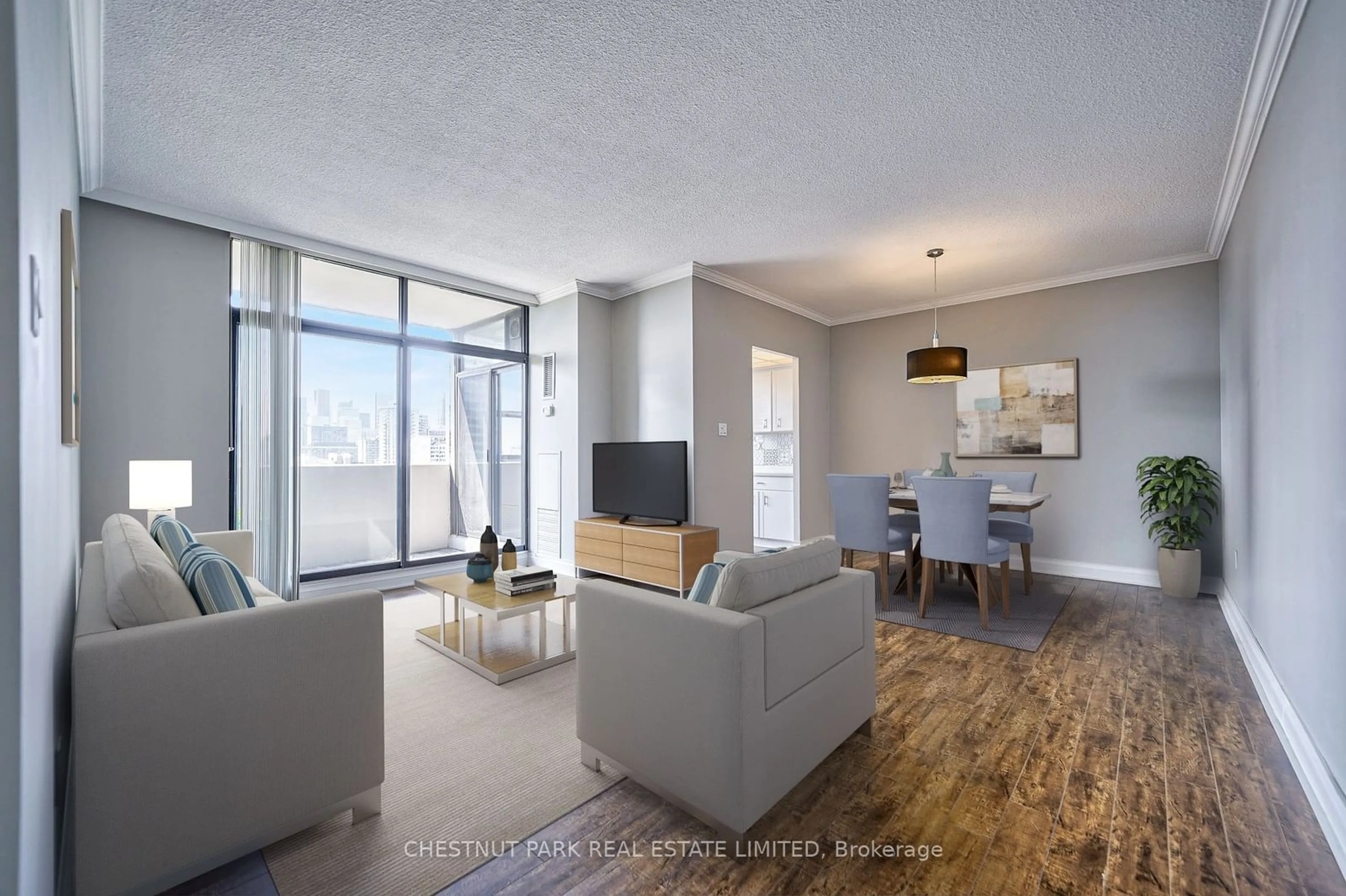 Living room for 86 Gloucester St #1205, Toronto Ontario M4Y 2S2