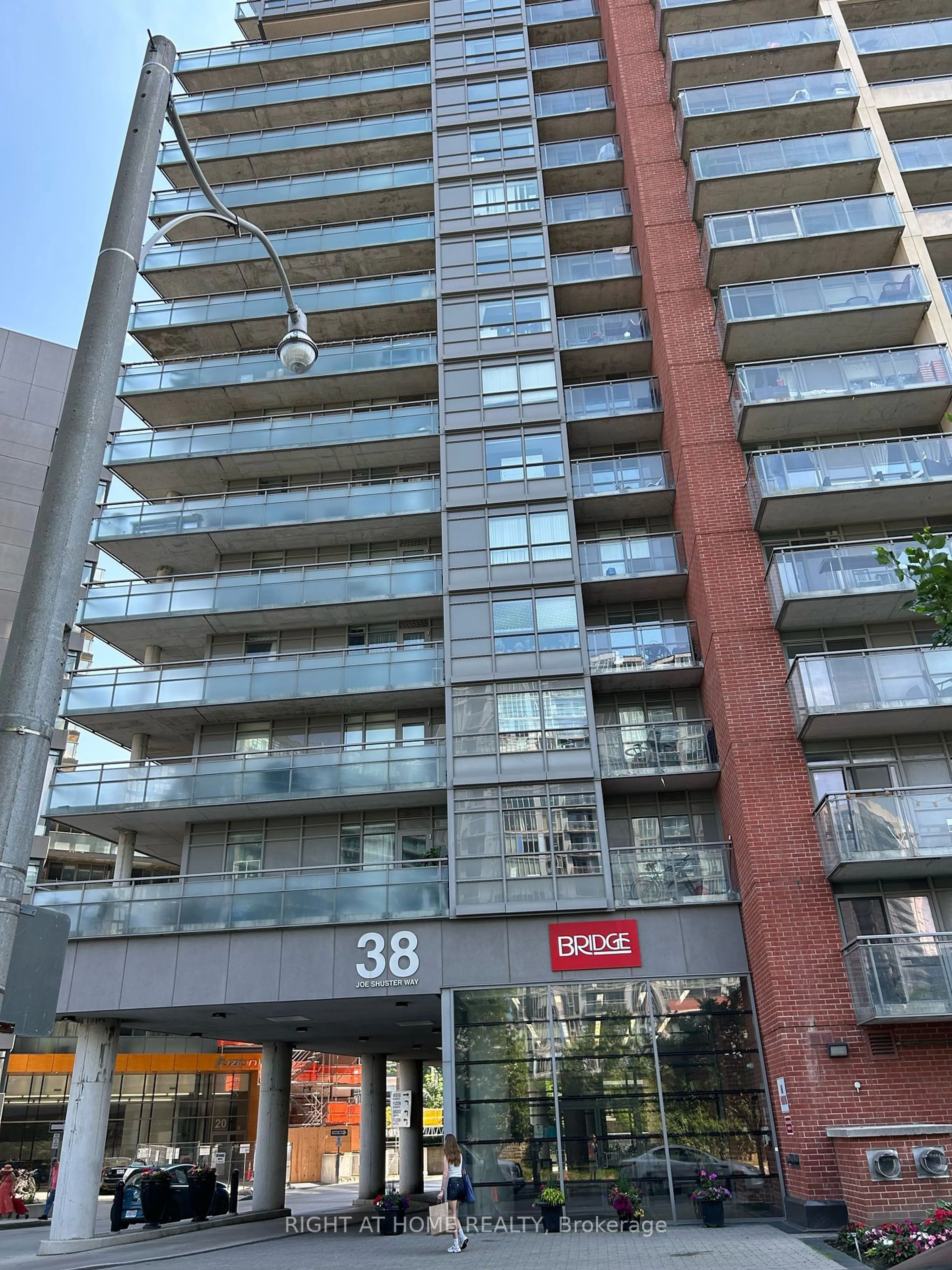 A pic from exterior of the house or condo for 38 Joe Shuster Way #318, Toronto Ontario M6K 0A5