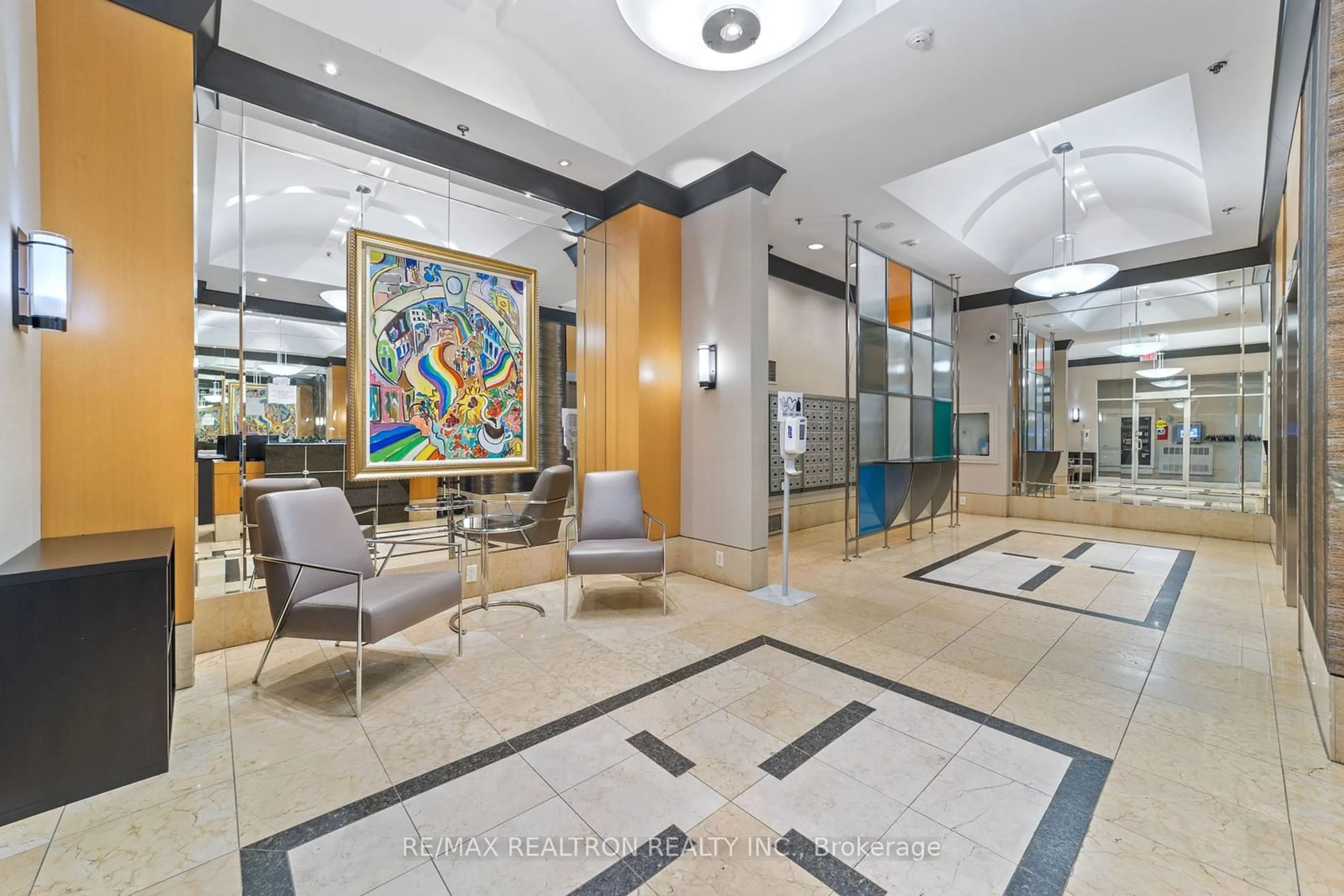 Indoor lobby for 70 Alexander St #707, Toronto Ontario M4Y 3B6