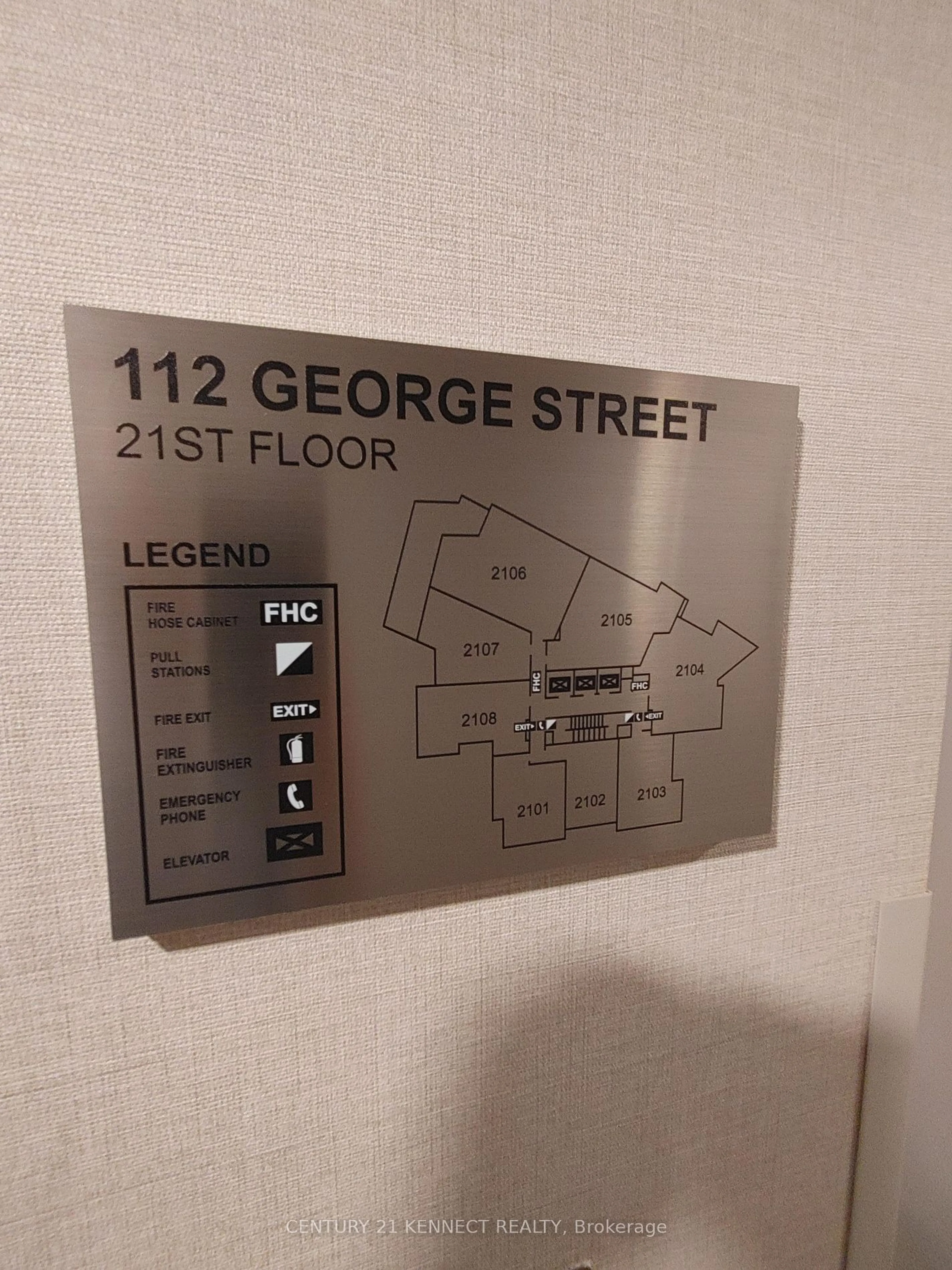 Picture of a map for 112 George St #2108, Toronto Ontario M5A 2M5