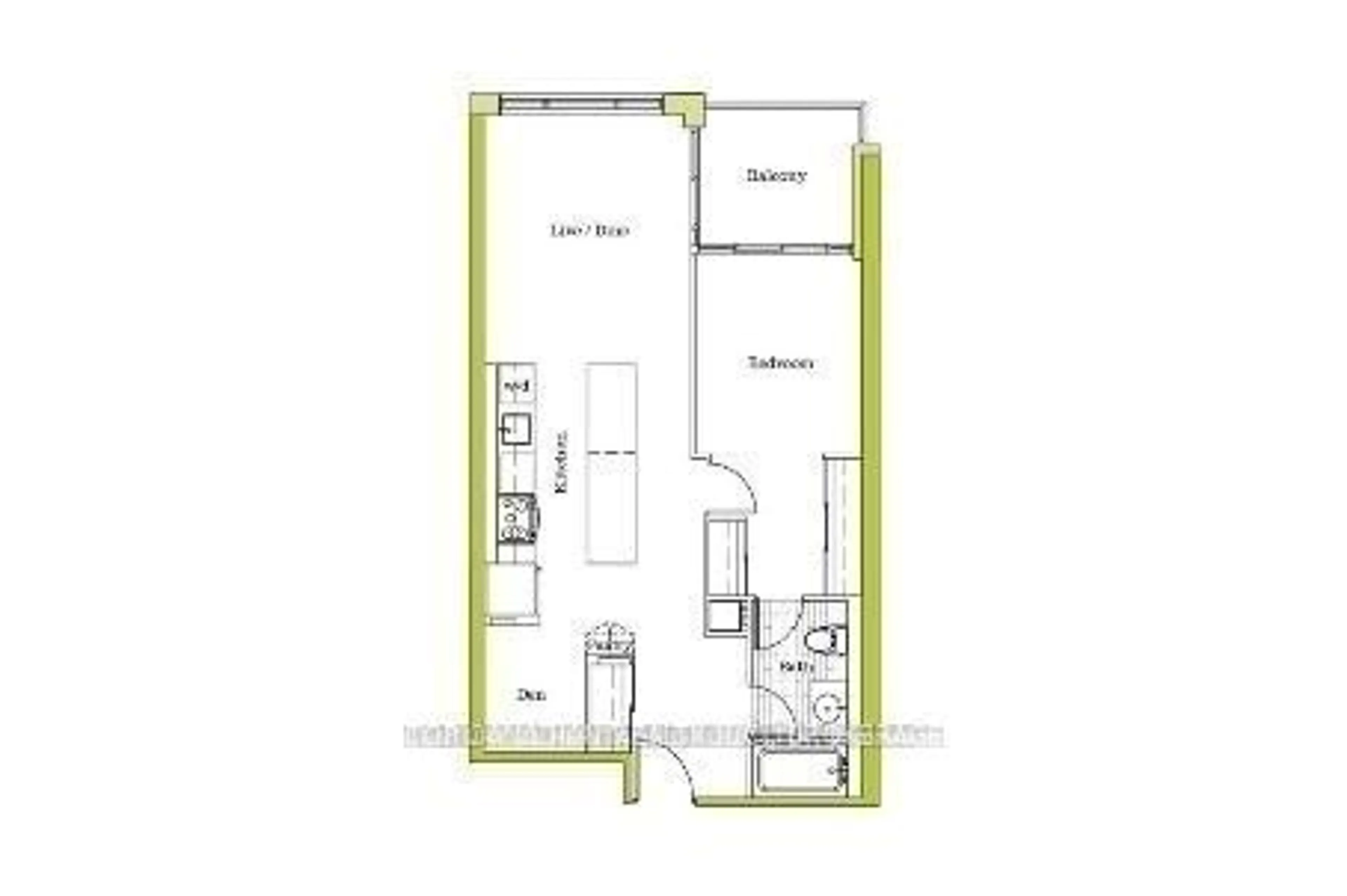 Floor plan for 33 Singer Crt #2903, Toronto Ontario M2M 0B4