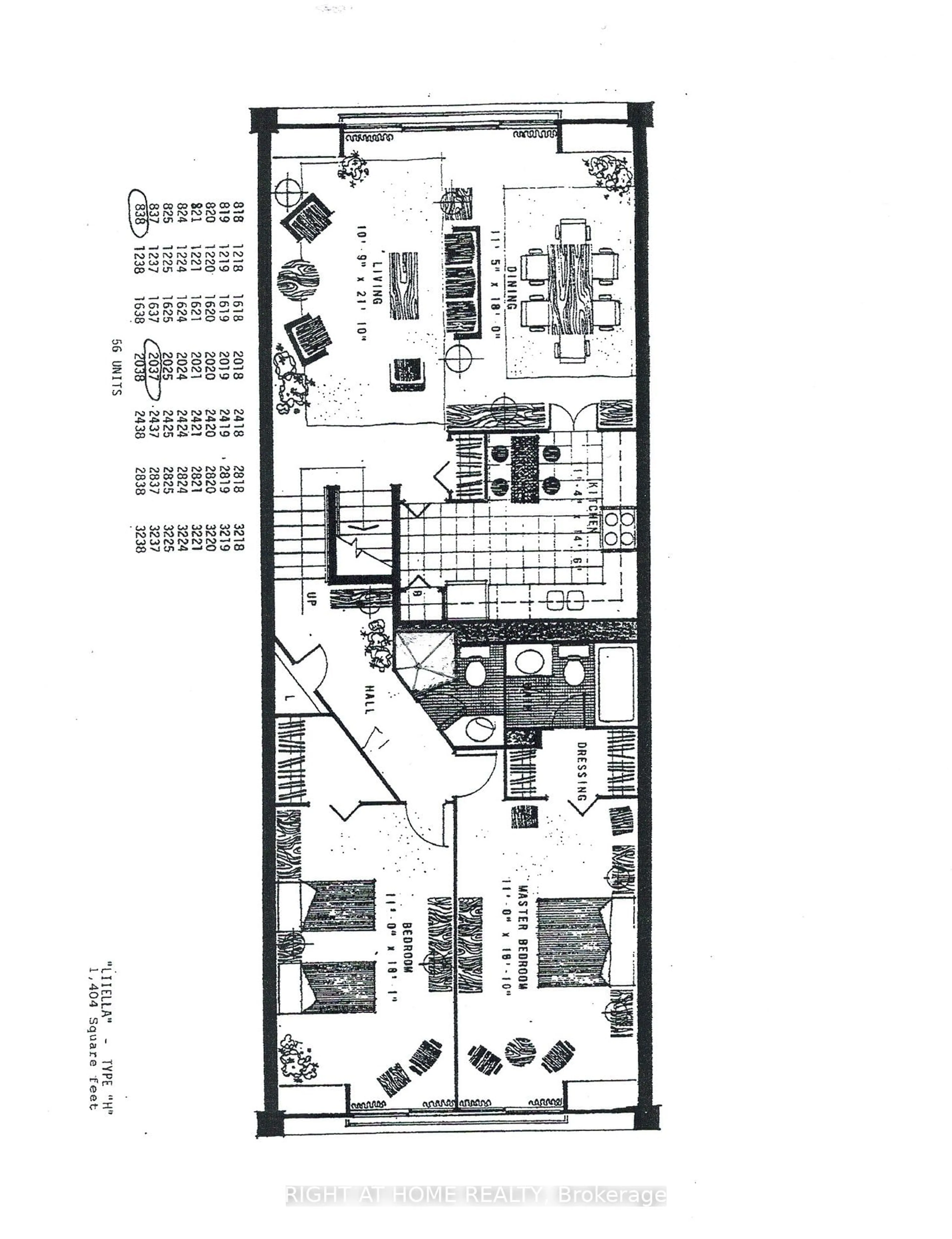 Floor plan for 33 Harbour Sq #2037, Toronto Ontario M5J 2G2