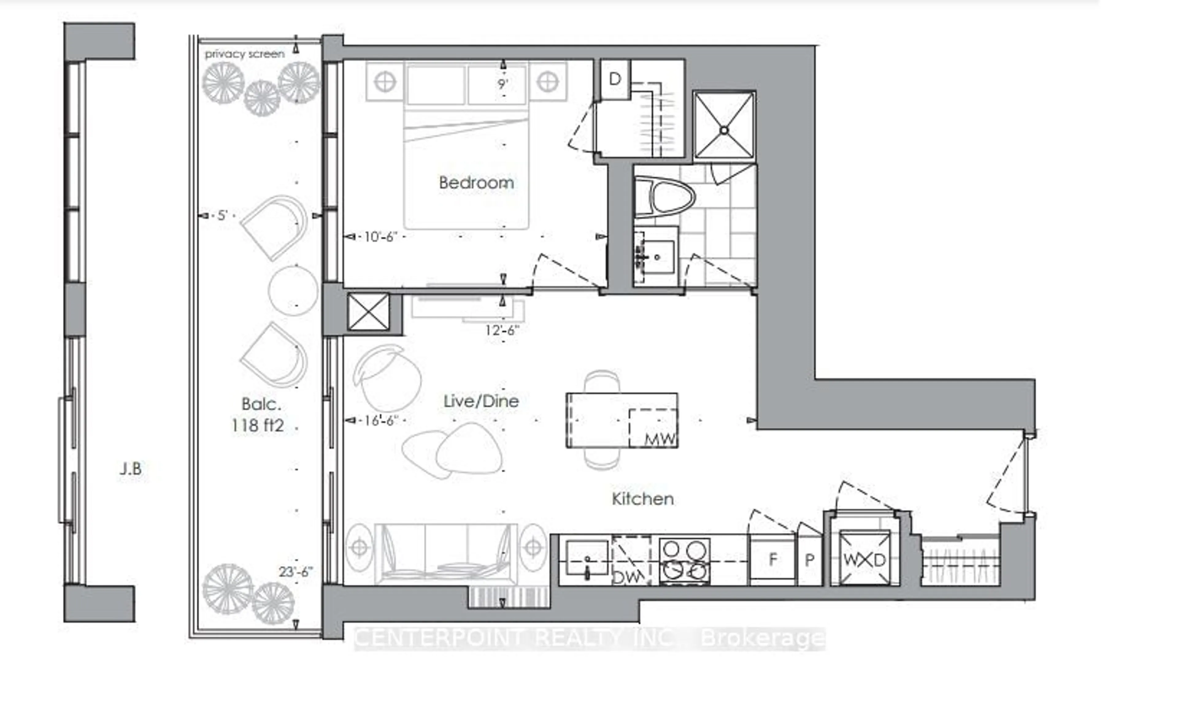 Floor plan for 7 Grenville St #3013, Toronto Ontario M4Y 0E9
