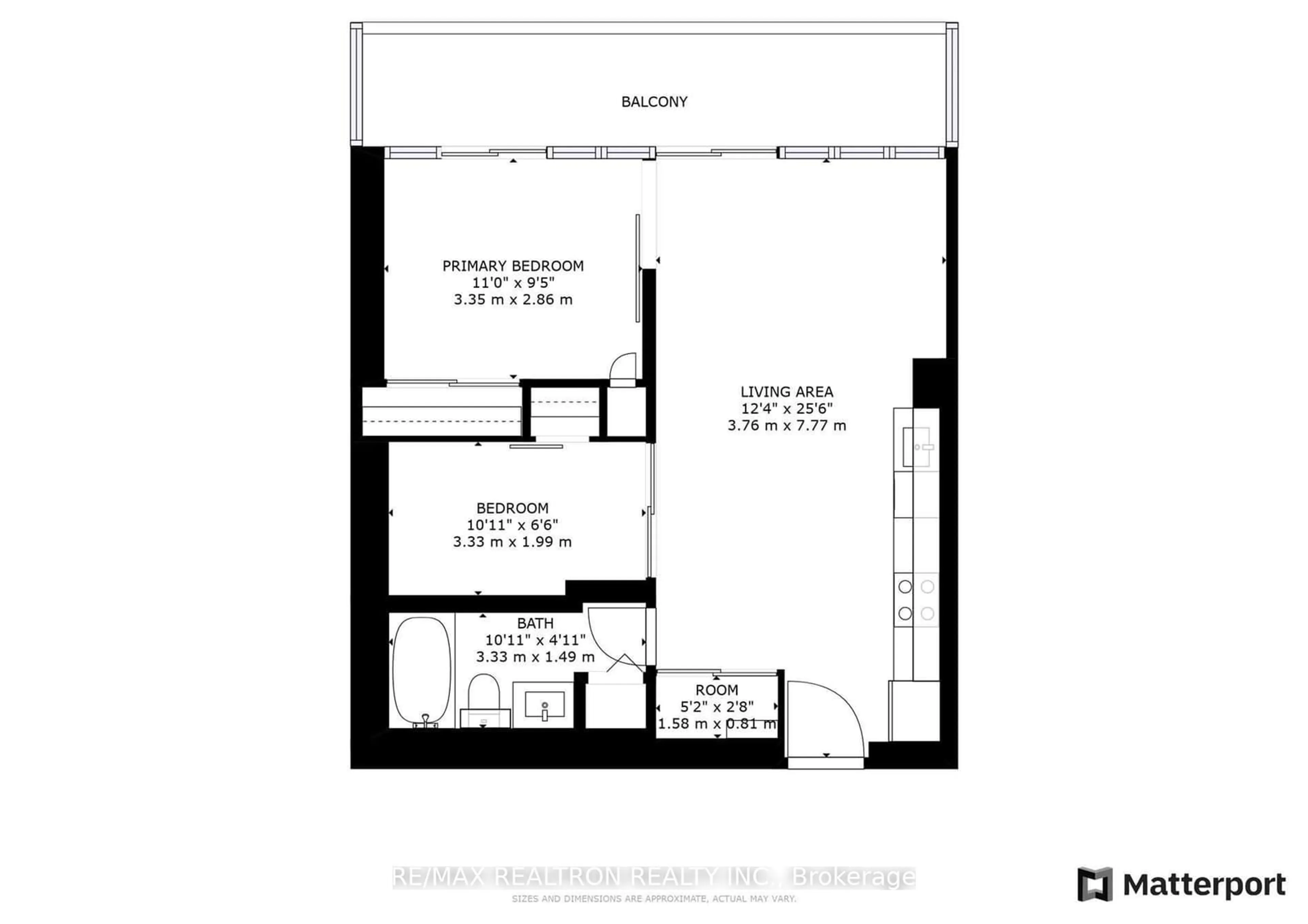 Floor plan for 33 Charles St #3001, Toronto Ontario M4Y 1R9