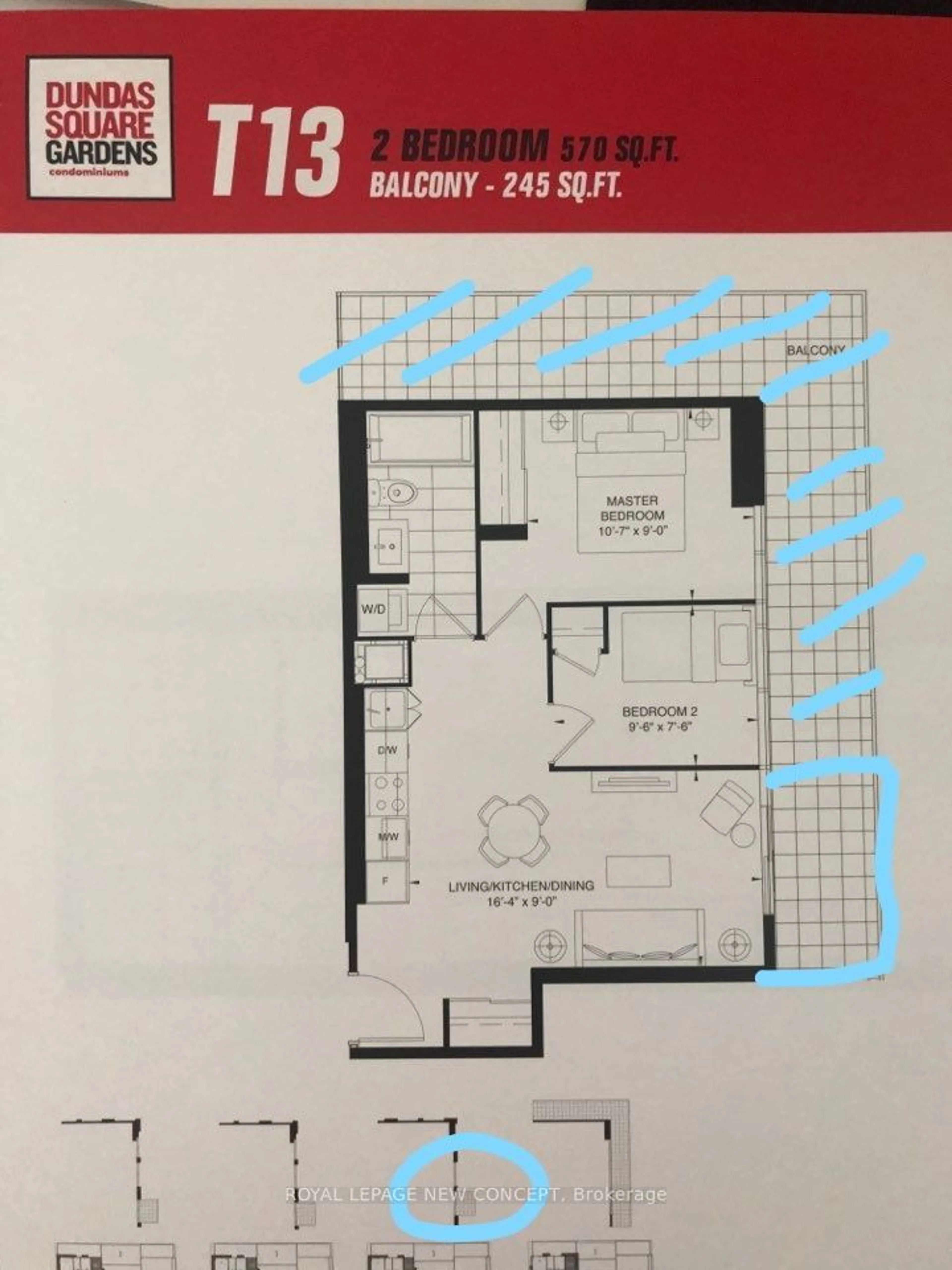 Floor plan for 251 Jarvis St #2613, Toronto Ontario M5B 0C3
