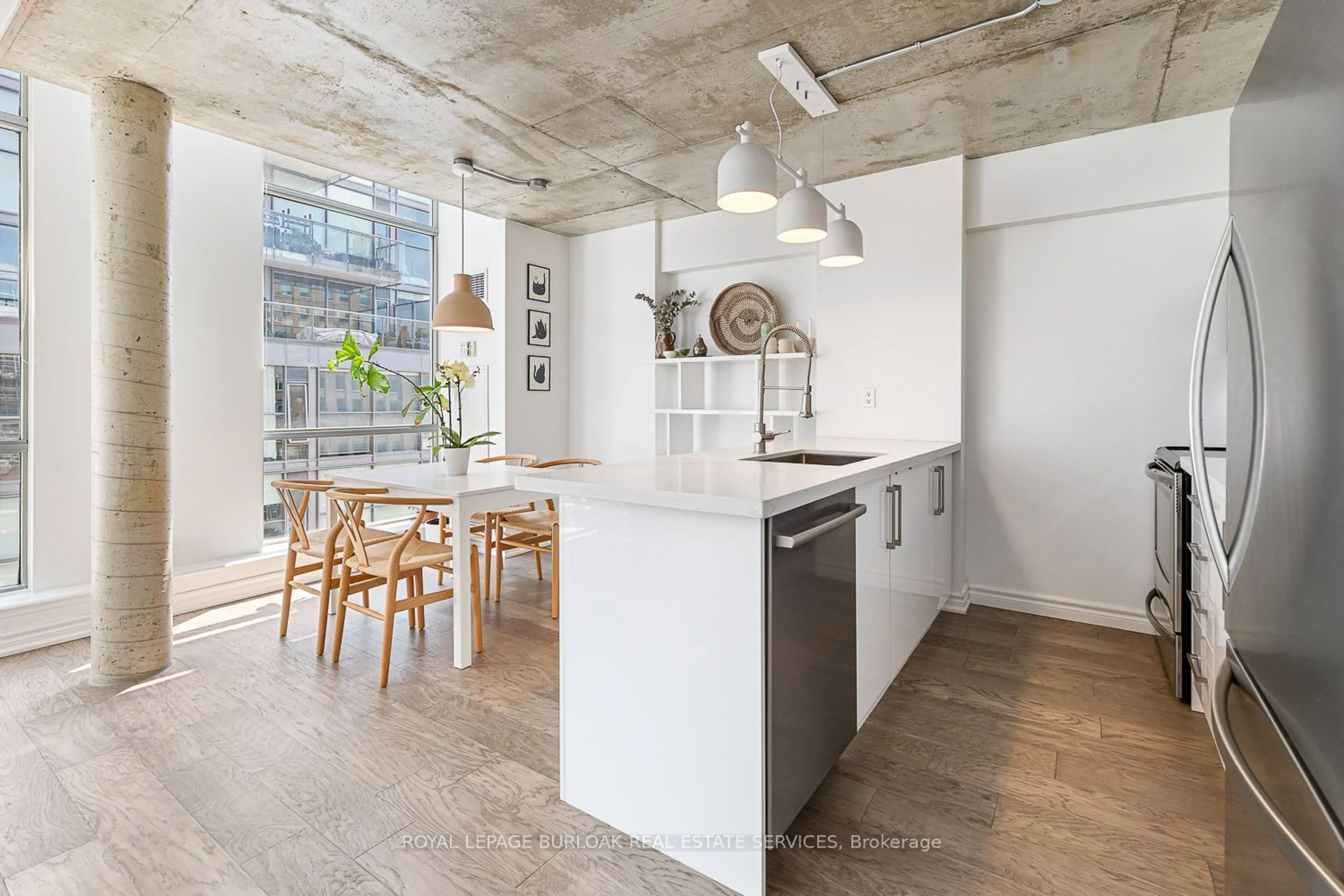 Contemporary kitchen for 36 Charlotte St #908, Toronto Ontario M5V 3P7