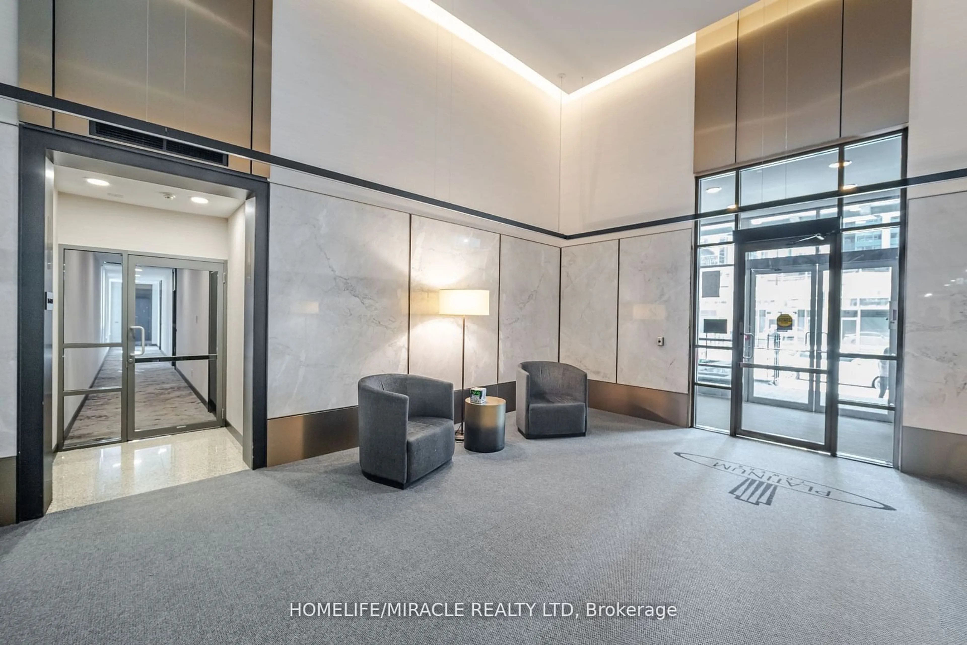 Indoor lobby for 23 Hollywood Ave #1011, Toronto Ontario M2N 7L8