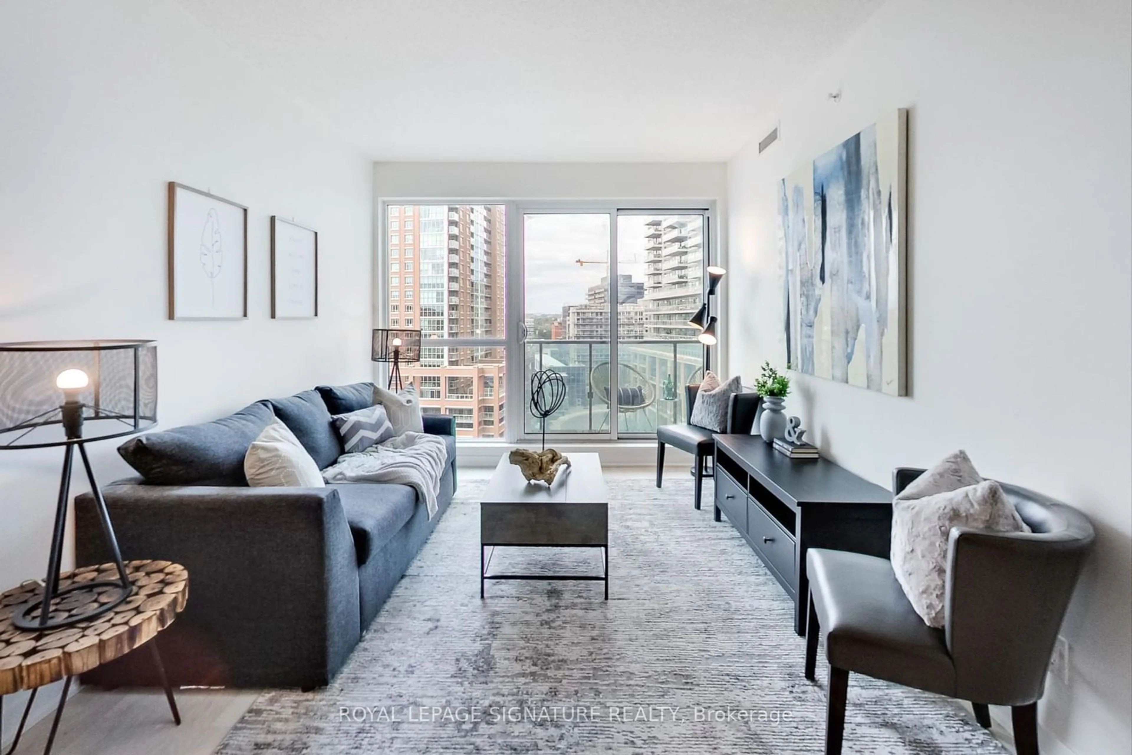 Living room for 150 East Liberty St #902, Toronto Ontario M6K 3R5