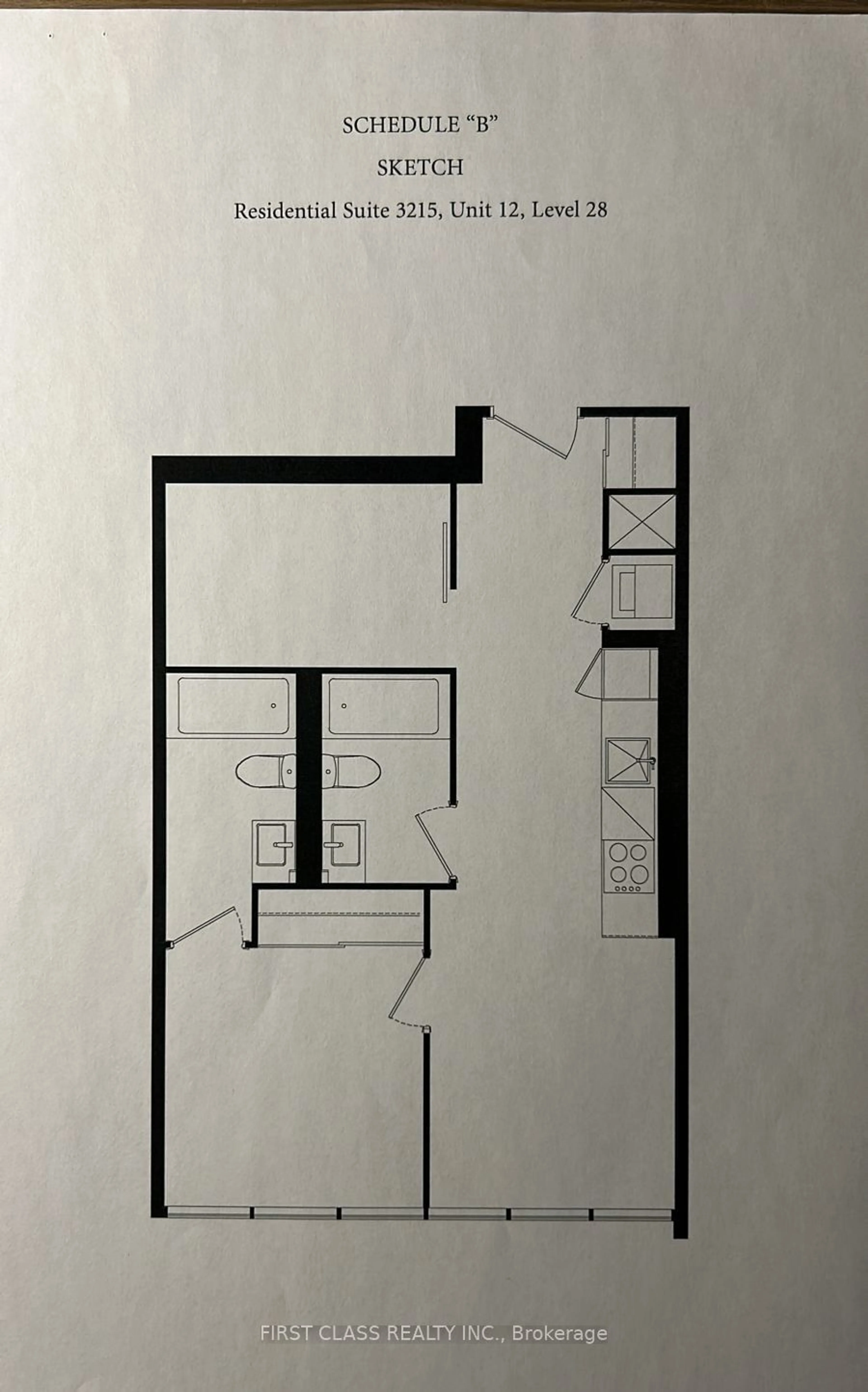 Floor plan for 55 Mercer St #3215, Toronto Ontario M5V 3W2