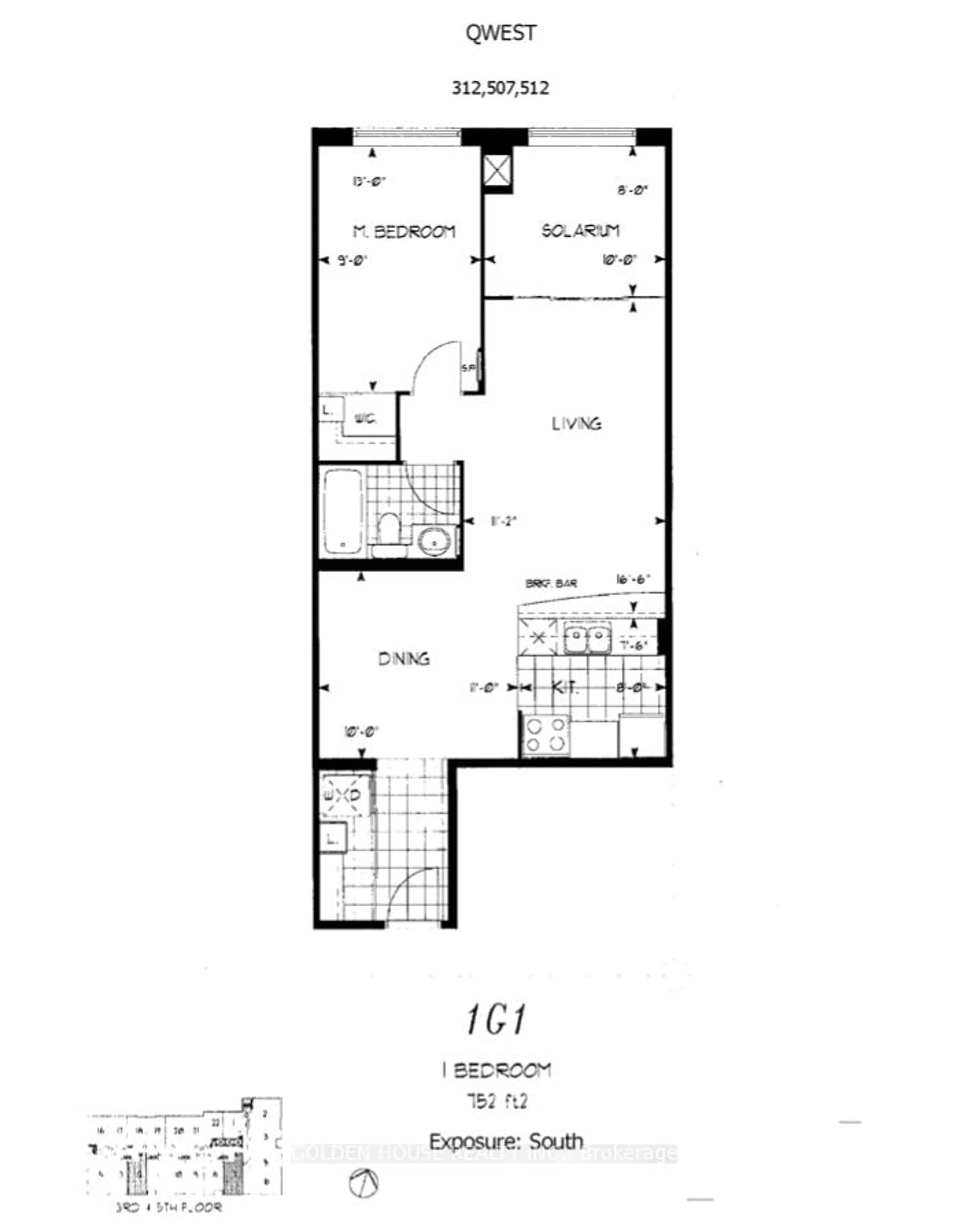 Floor plan for 168 Simcoe St #507, Toronto Ontario M5H 4C9