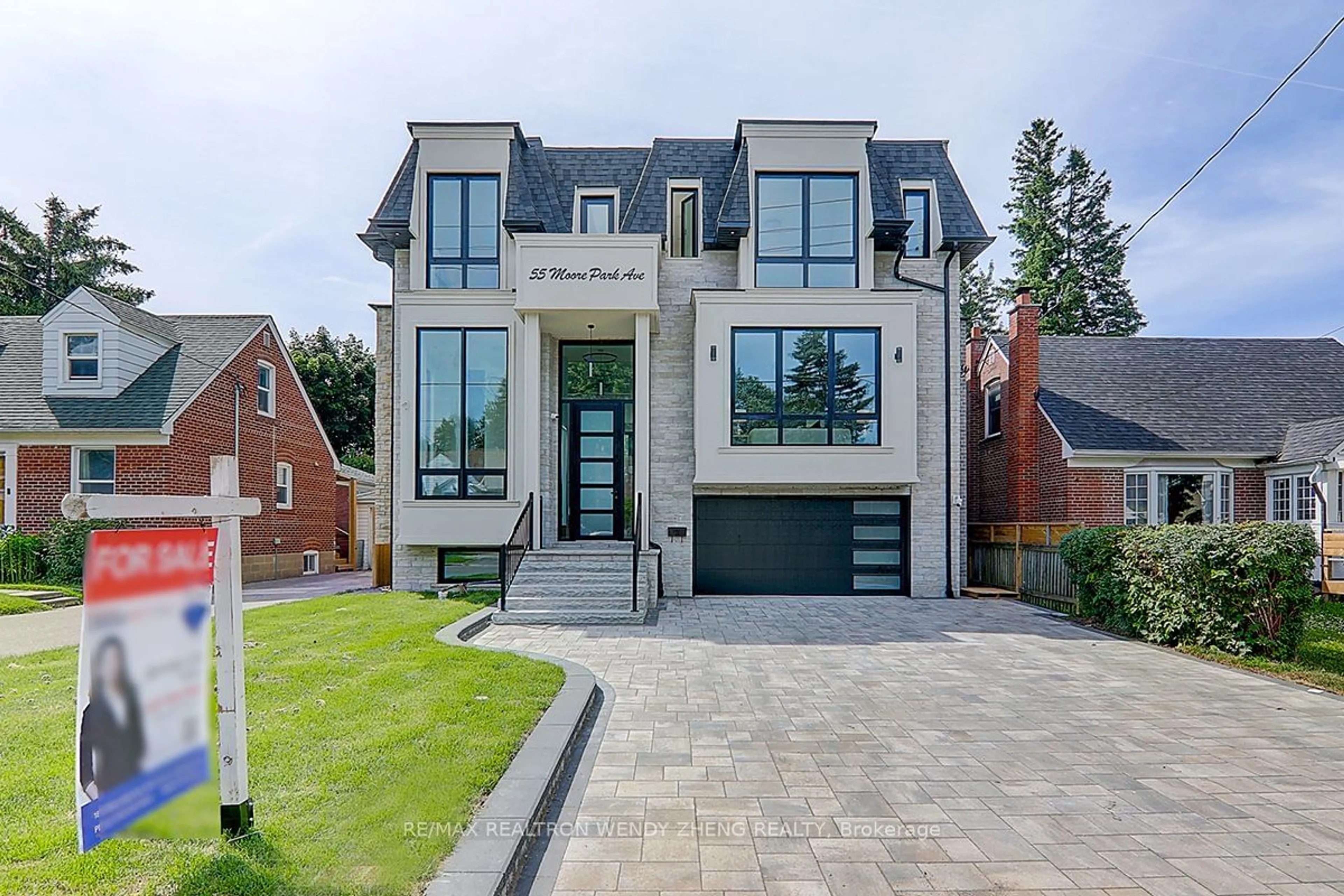 Home with brick exterior material for 55 Moore Park Ave, Toronto Ontario M2M 1M8