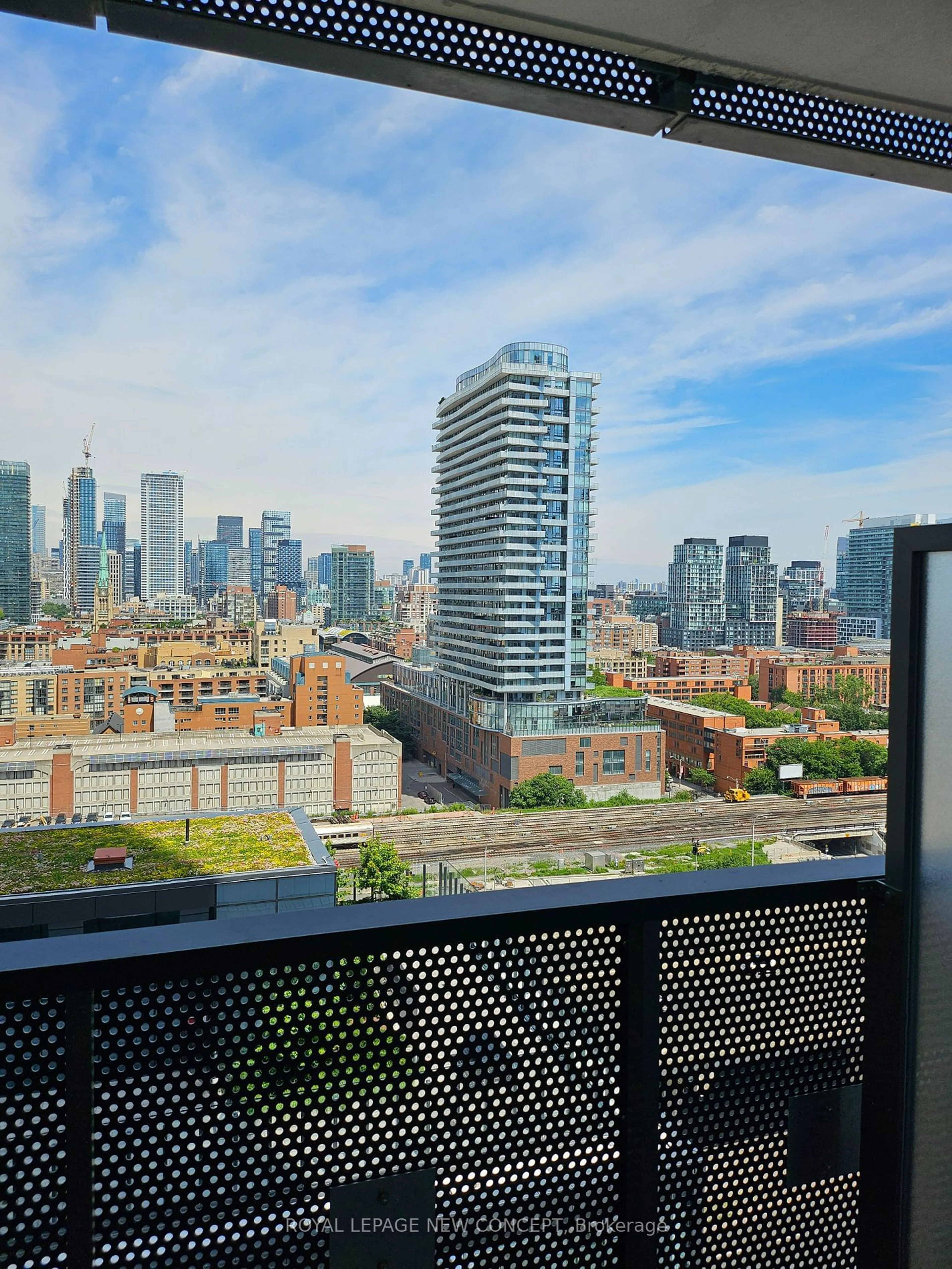 Balcony in the apartment for 138 Downes St #1802, Toronto Ontario M5K 0E4