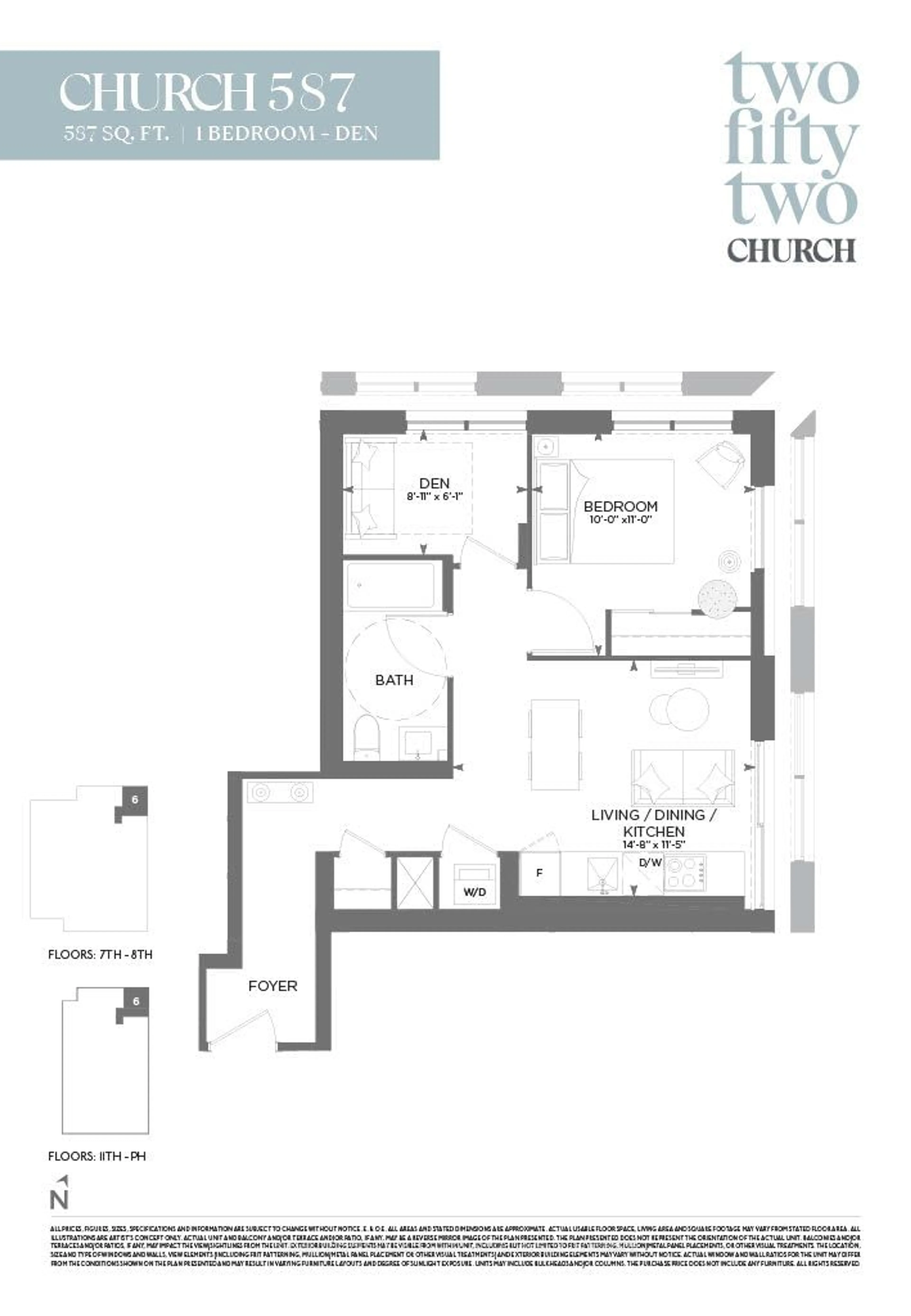 Floor plan for 252 Church St #706, Toronto Ontario M5B 1Z2