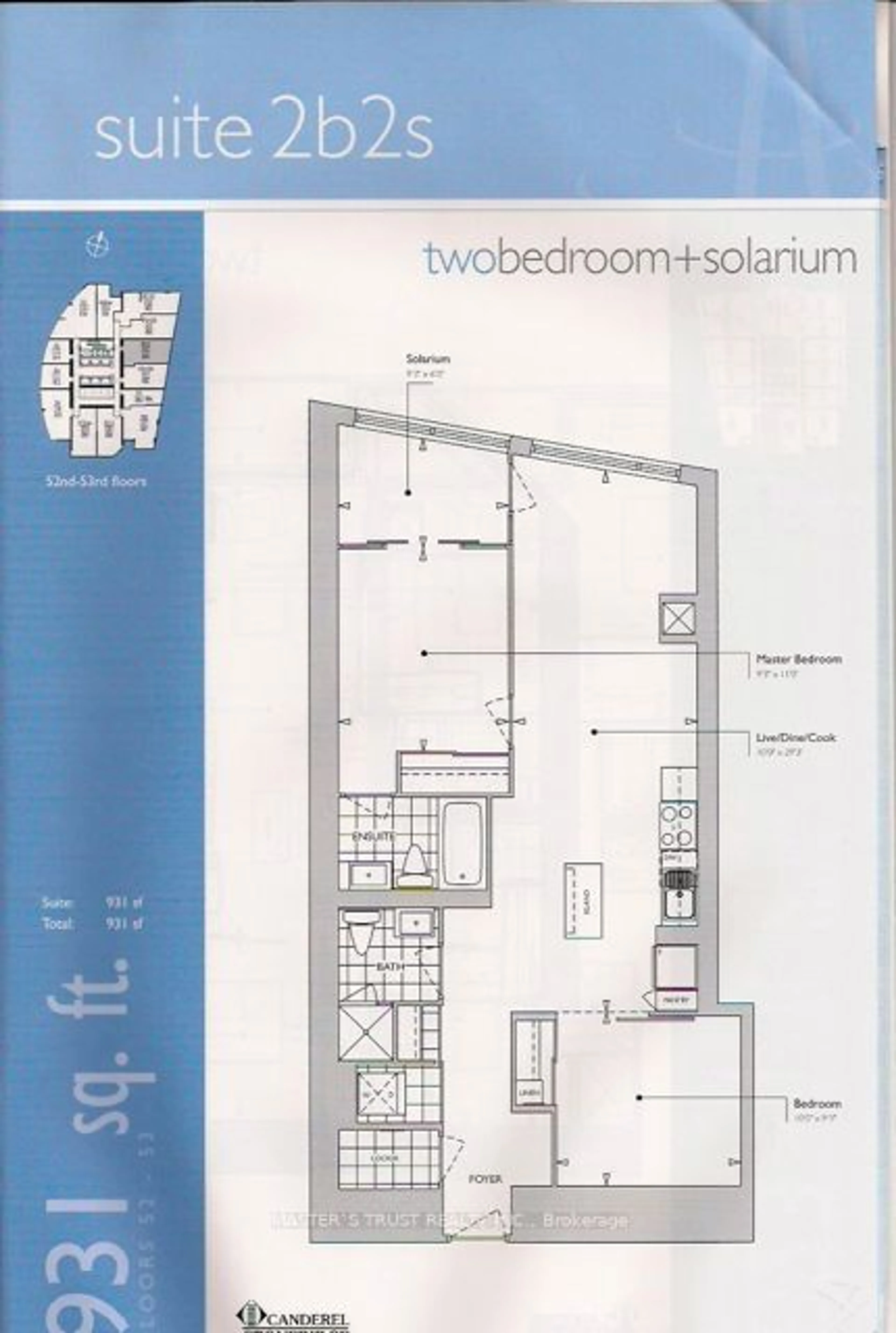 Floor plan for 386 Yonge St #5504, Toronto Ontario M5B 0A5
