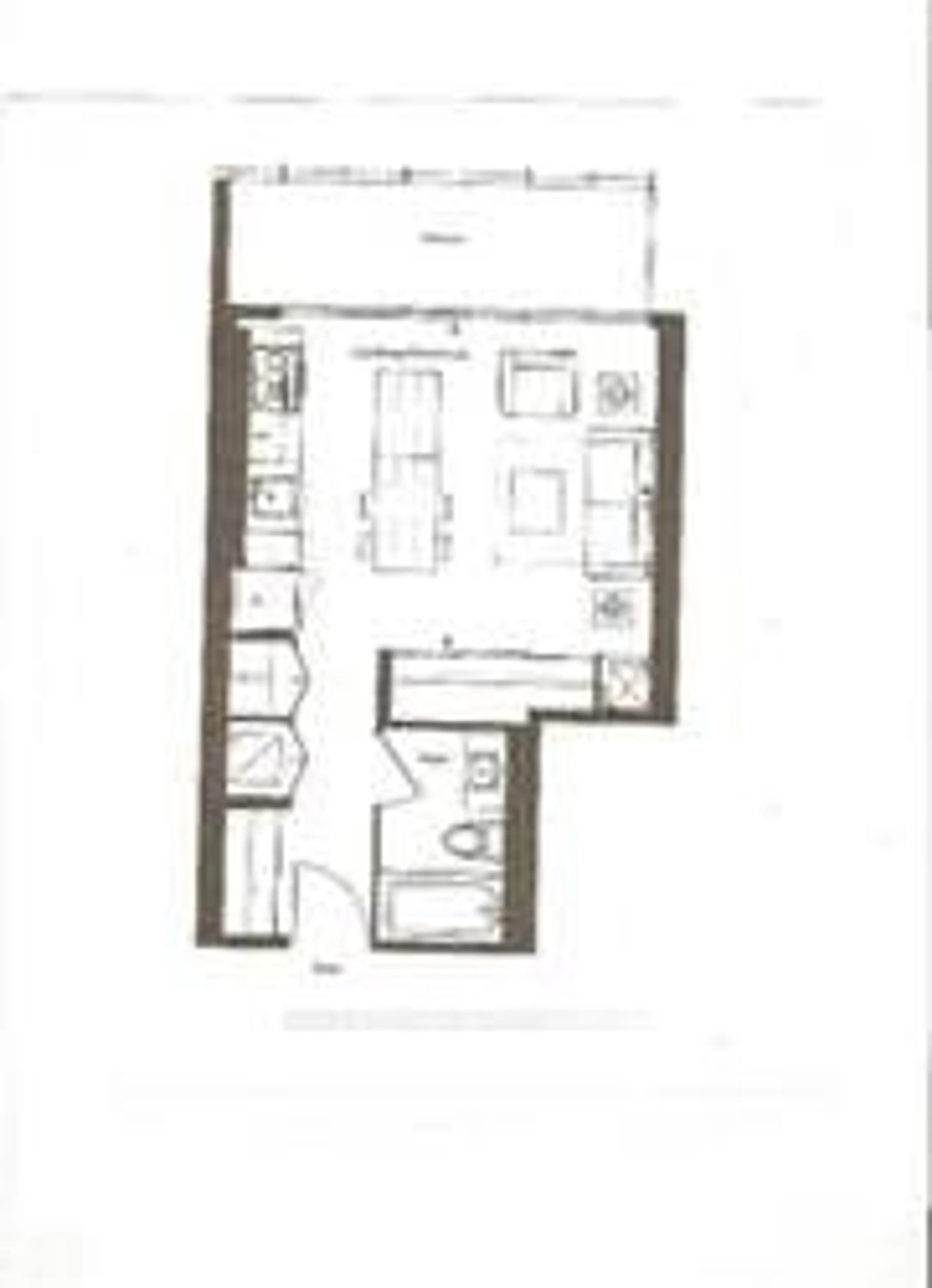 Floor plan for 101 Charles St #3607, Toronto Ontario M4Y 1V2